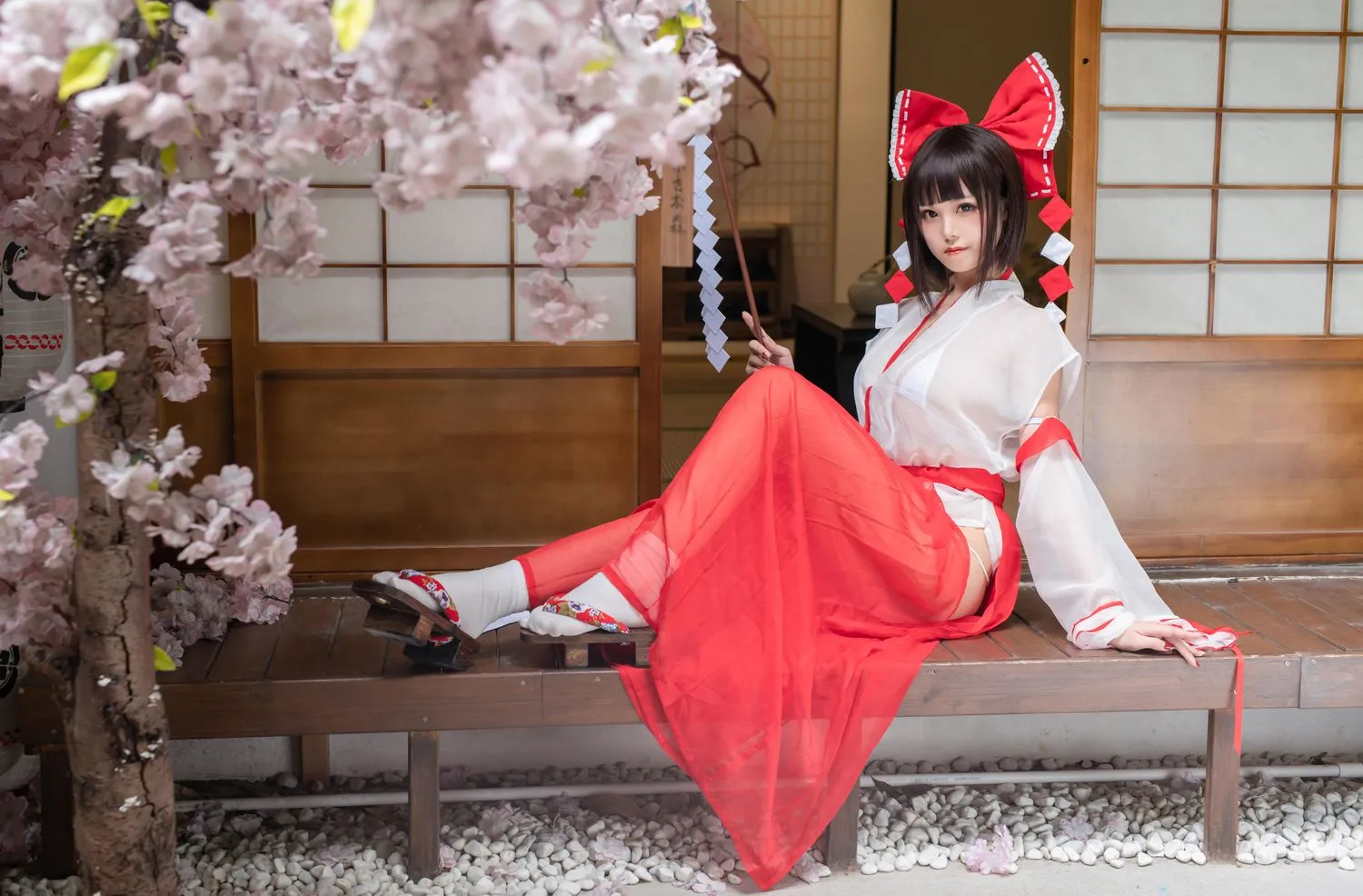 蜜汁猫裘 NO.043 透明巫女姐姐-正片 [41P]插图8