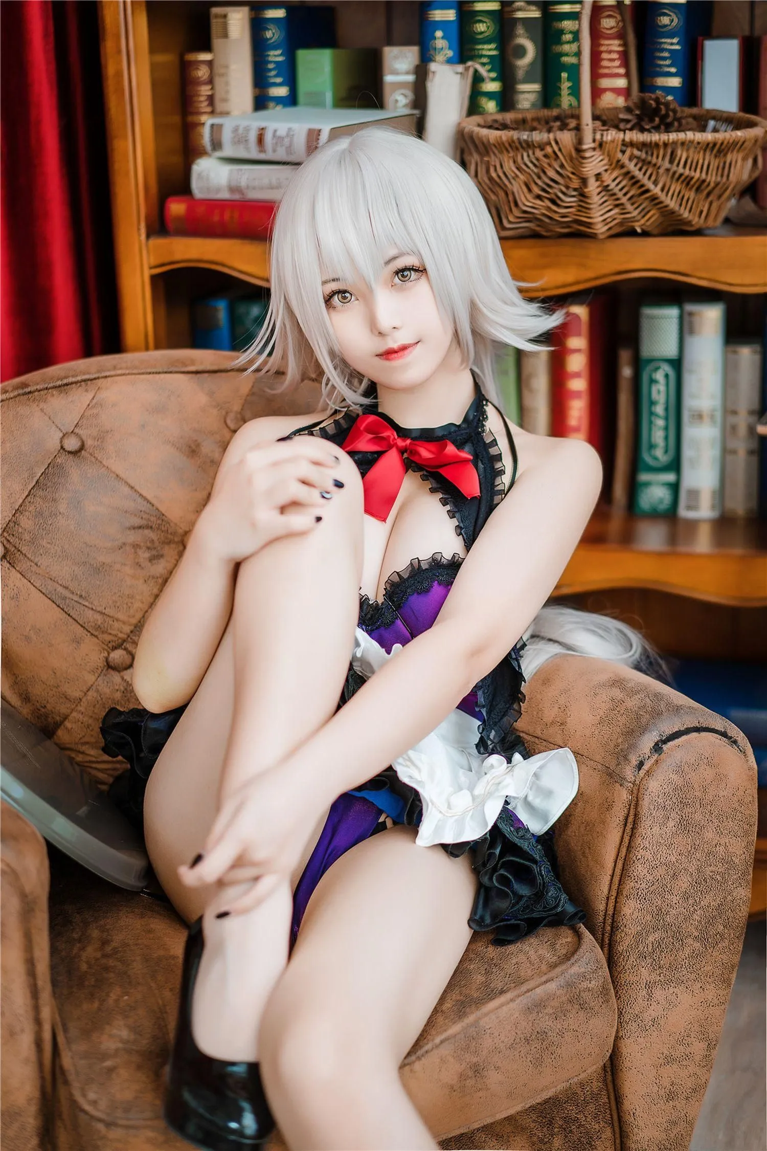 蜜汁猫裘 NO.049 贞德女仆 [51P]插图8