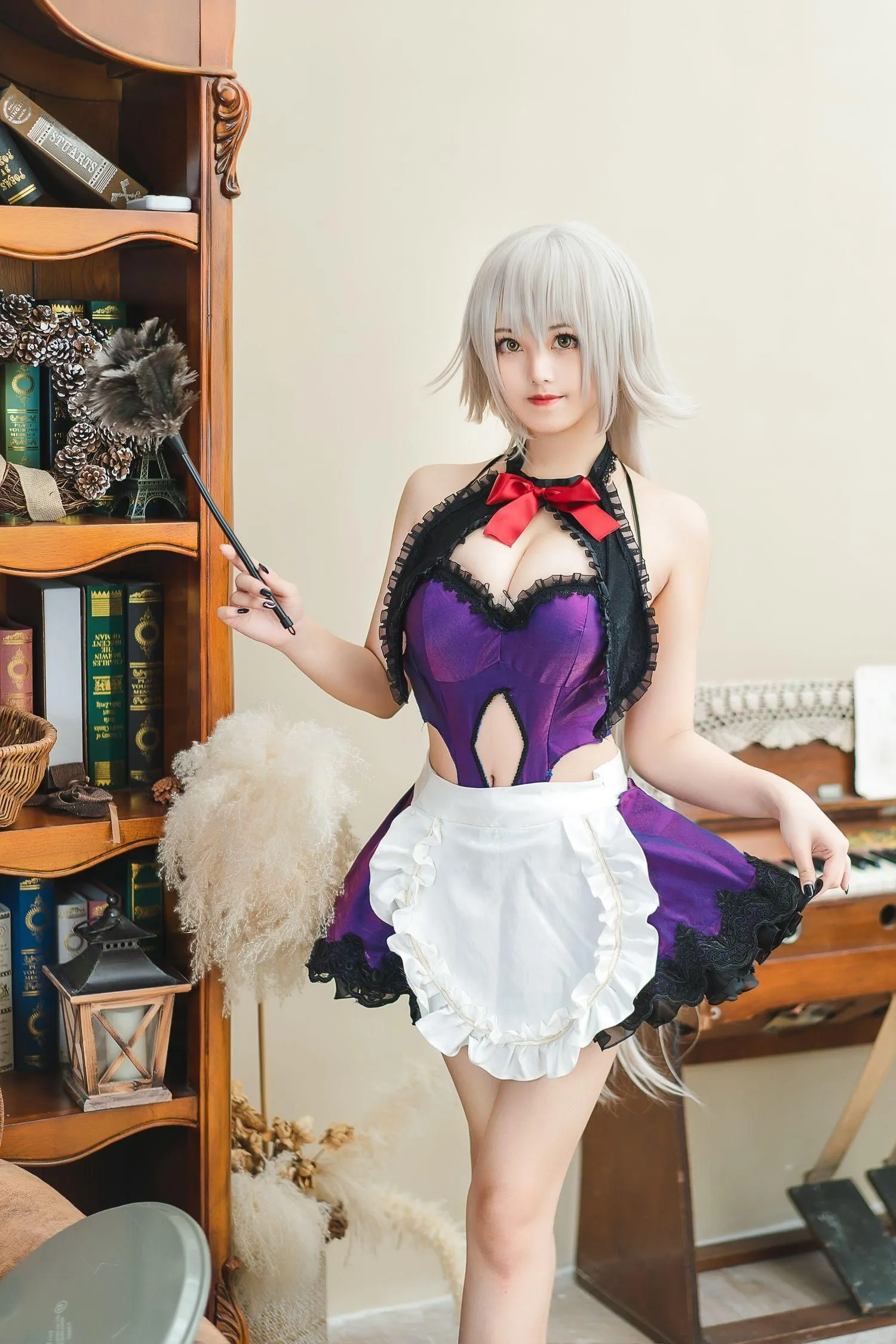 蜜汁猫裘 NO.049 贞德女仆 [51P]插图1
