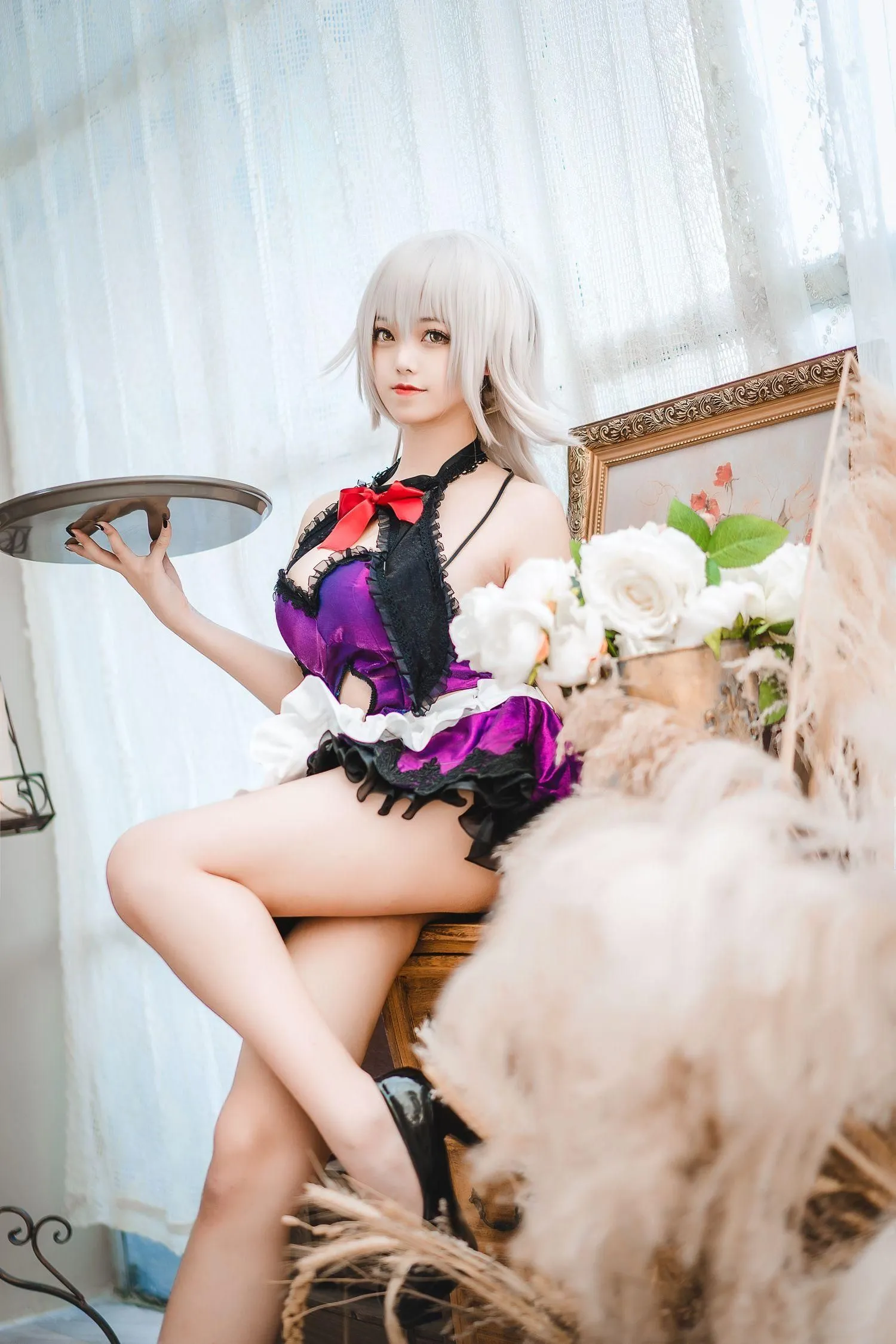 蜜汁猫裘 NO.049 贞德女仆 [51P]插图8