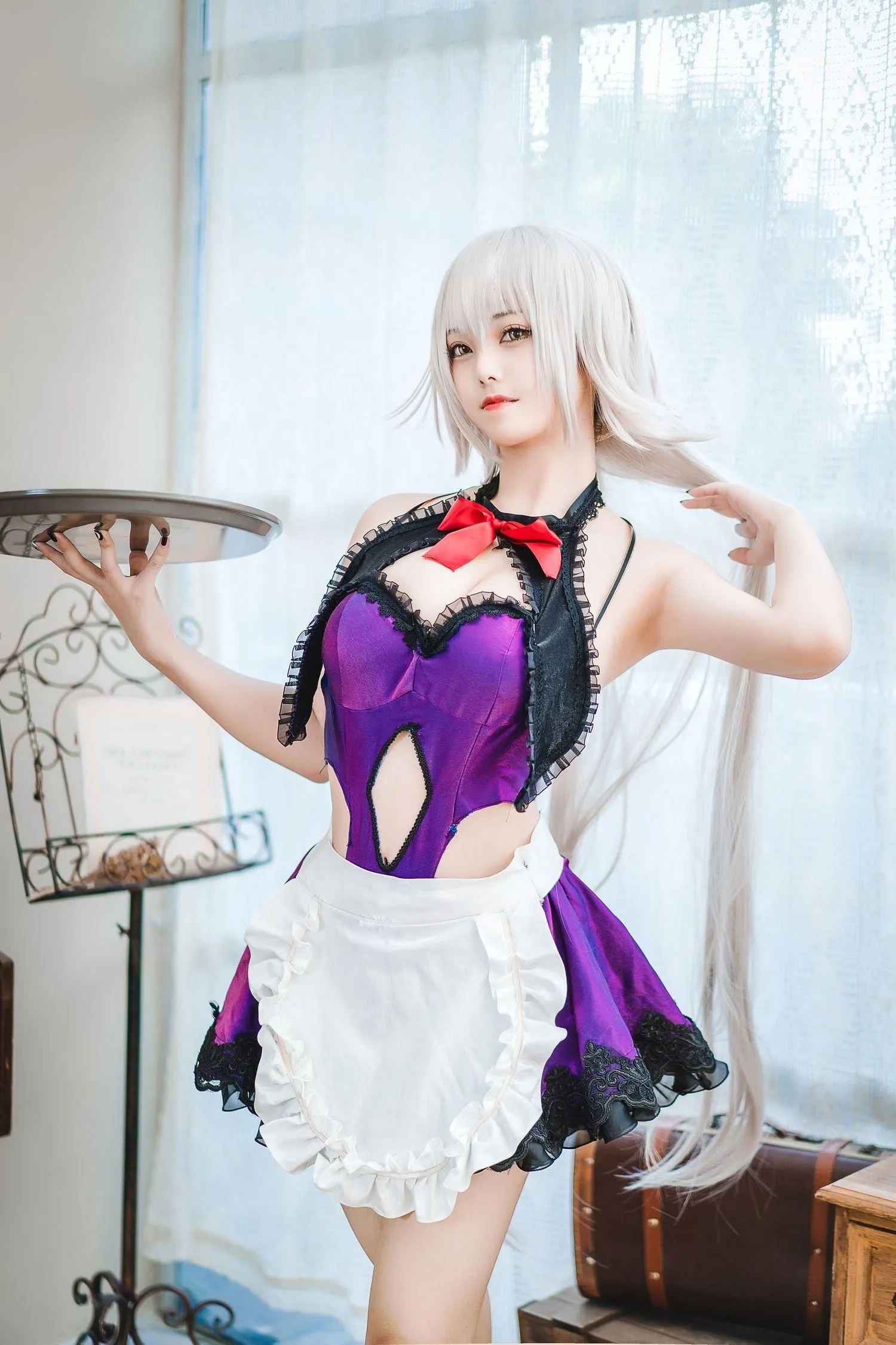 蜜汁猫裘 NO.049 贞德女仆 [51P]插图9