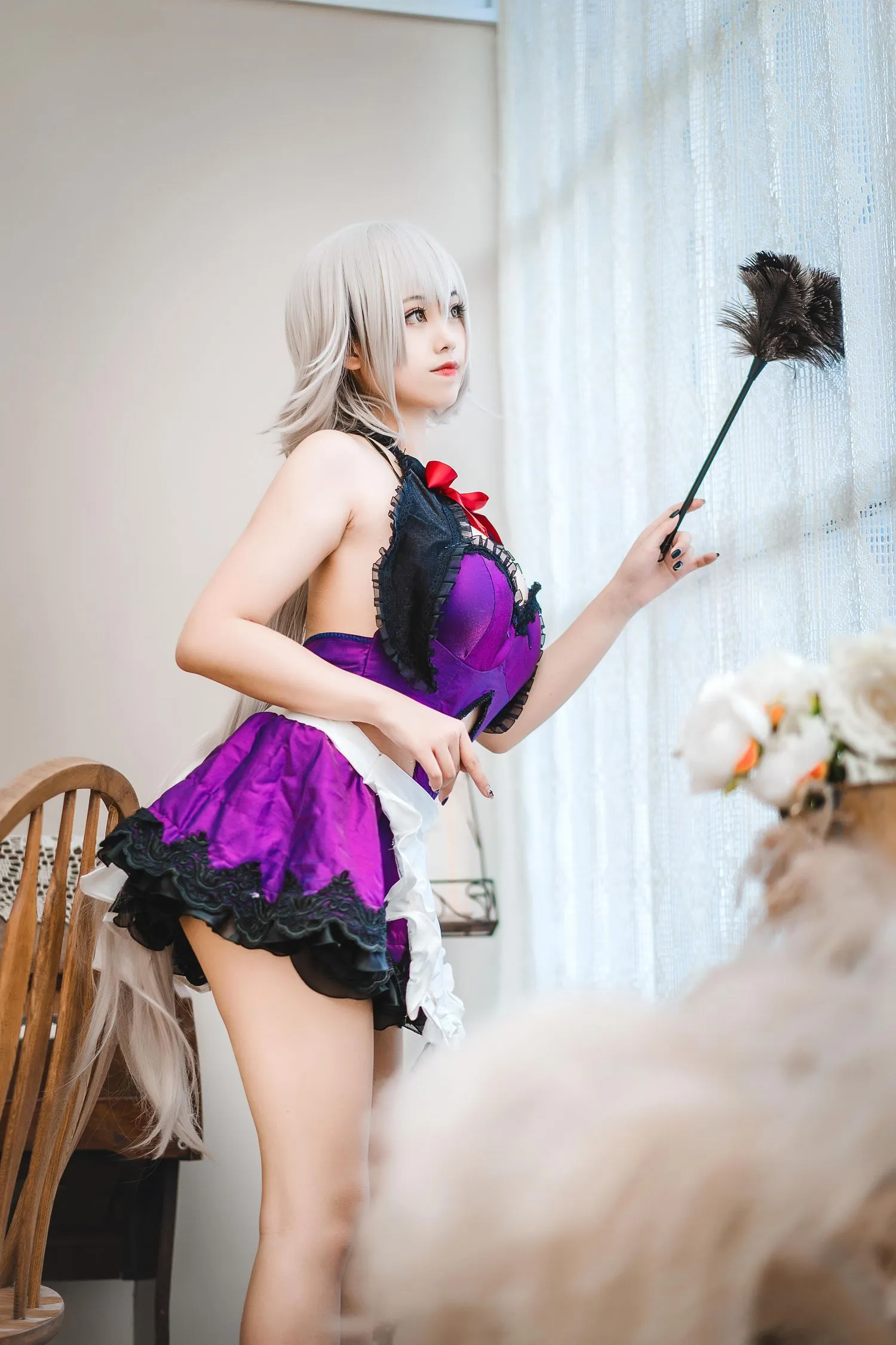 蜜汁猫裘 NO.049 贞德女仆 [51P]插图1