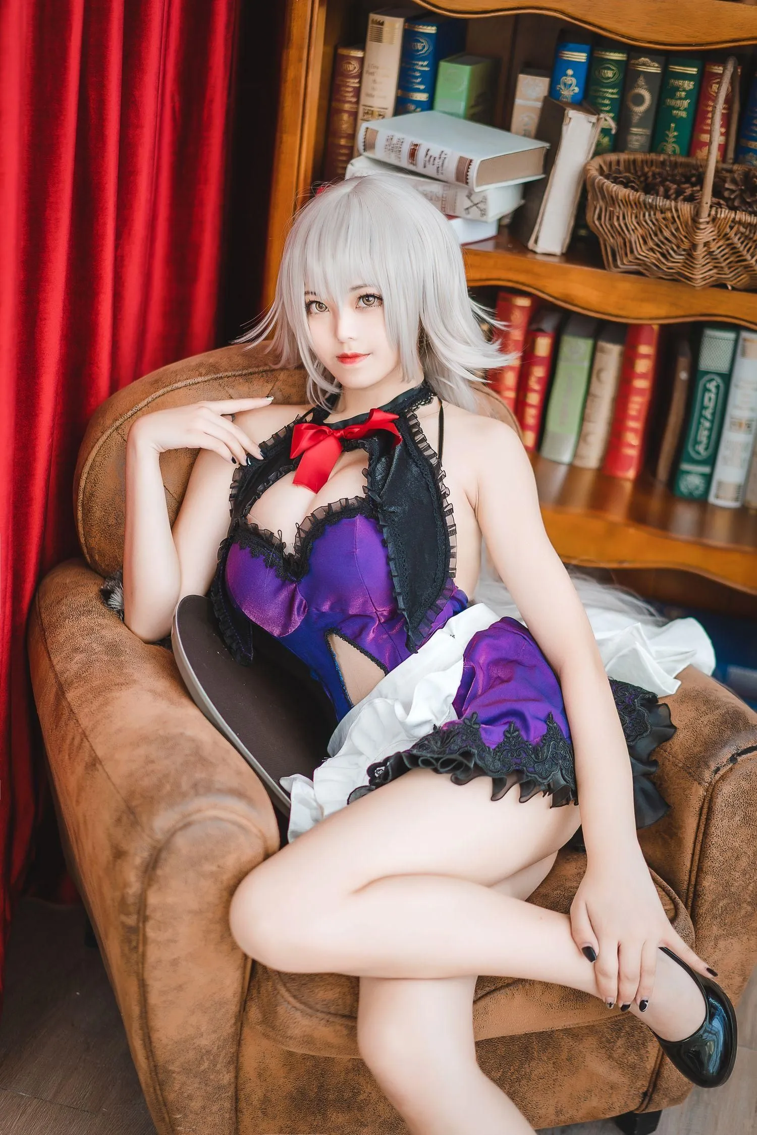 蜜汁猫裘 NO.049 贞德女仆 [51P]插图1