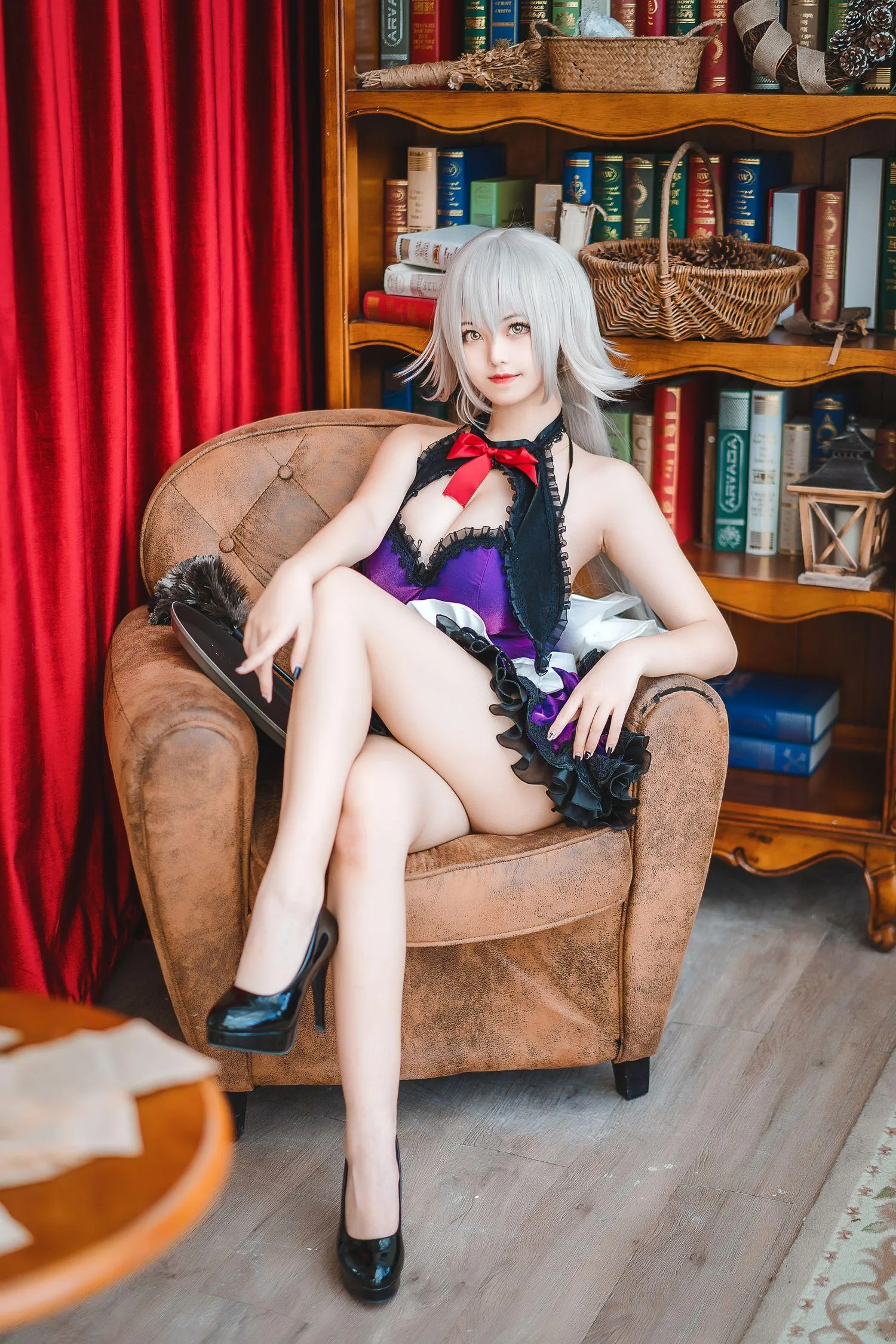 蜜汁猫裘 NO.049 贞德女仆 [51P]插图4