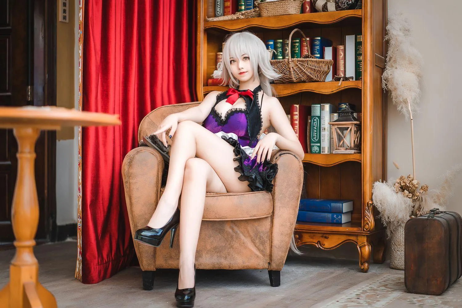 蜜汁猫裘 NO.049 贞德女仆 [51P]插图5