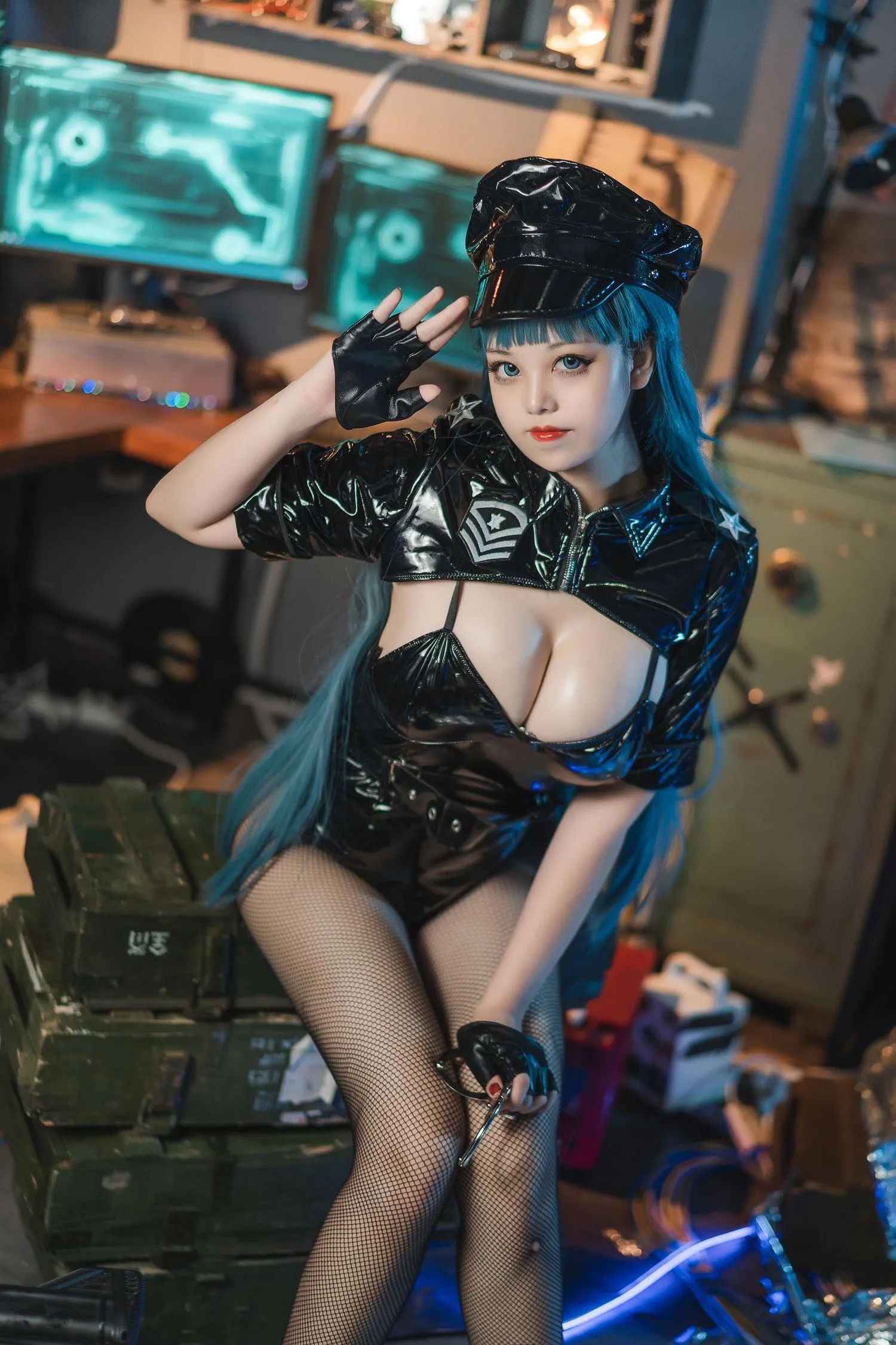 蜜汁猫裘 NO.057 女警2 [51P]插图6