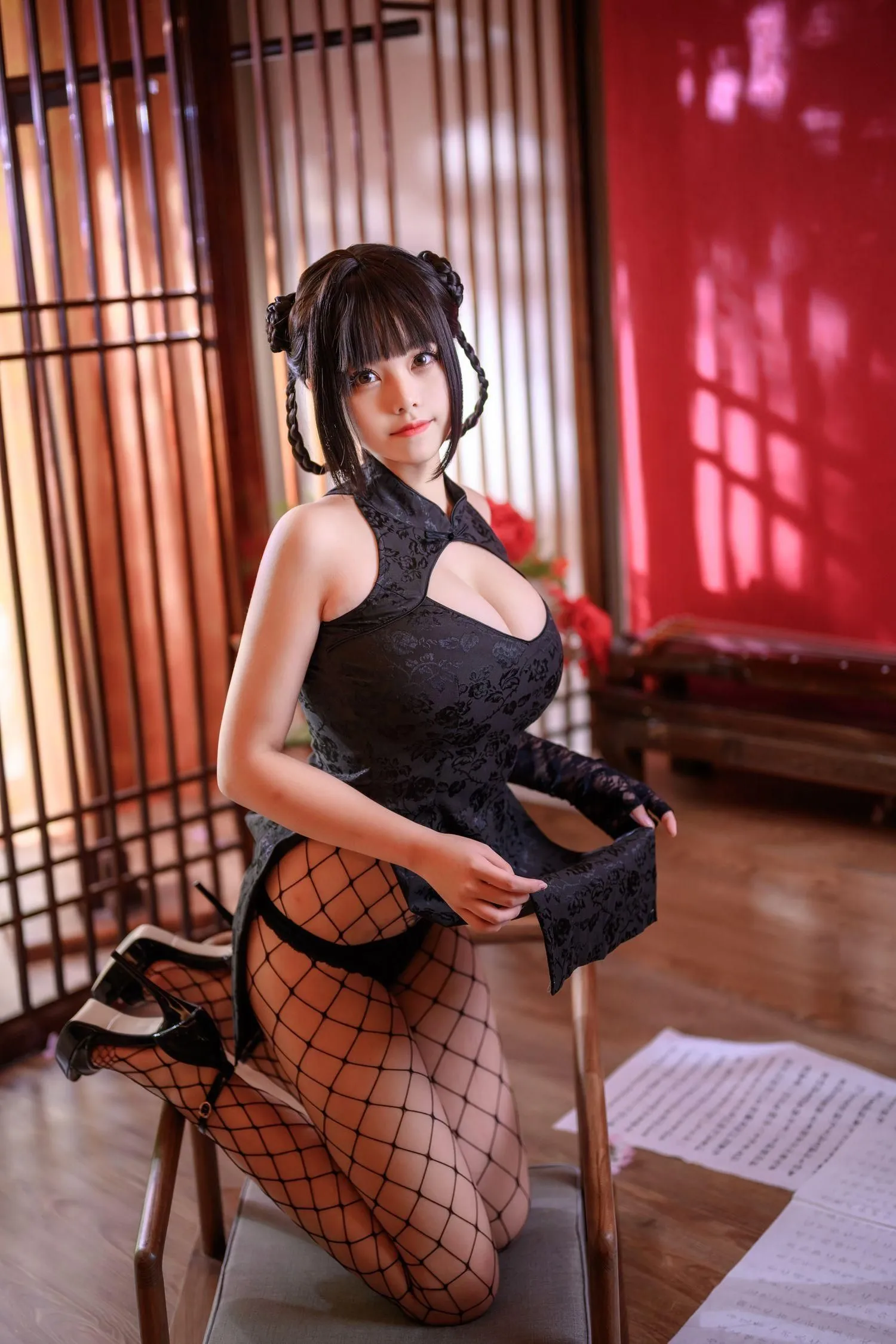 蜜汁猫裘 NO.058 魔女旗袍 [56P]插图1
