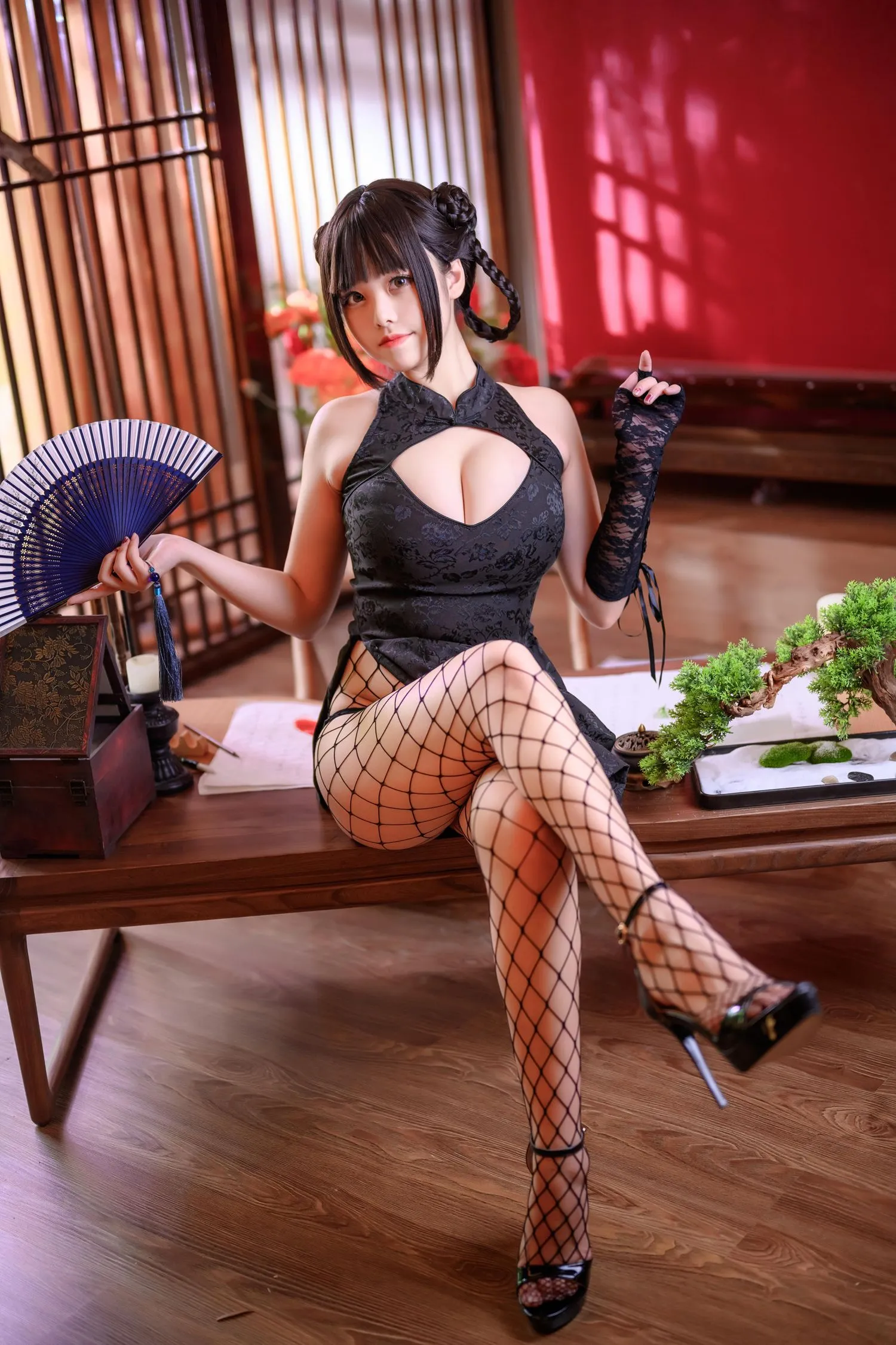 蜜汁猫裘 NO.058 魔女旗袍 [56P]插图4