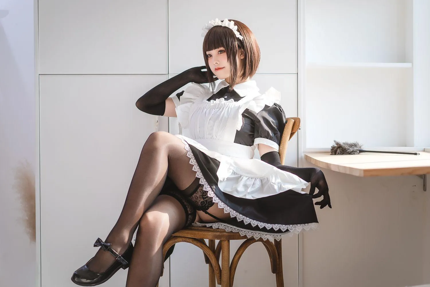 蜜汁猫裘 NO.059 民宿 女仆 [50P]插图8