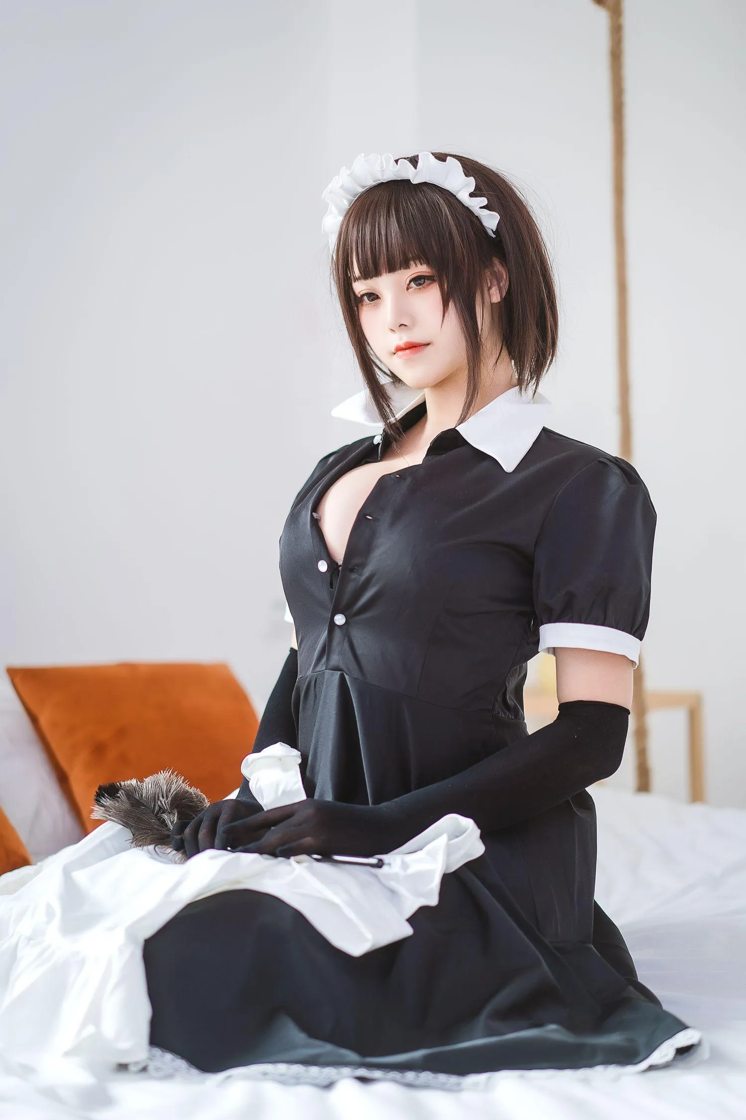 蜜汁猫裘 NO.059 民宿 女仆 [50P]插图4