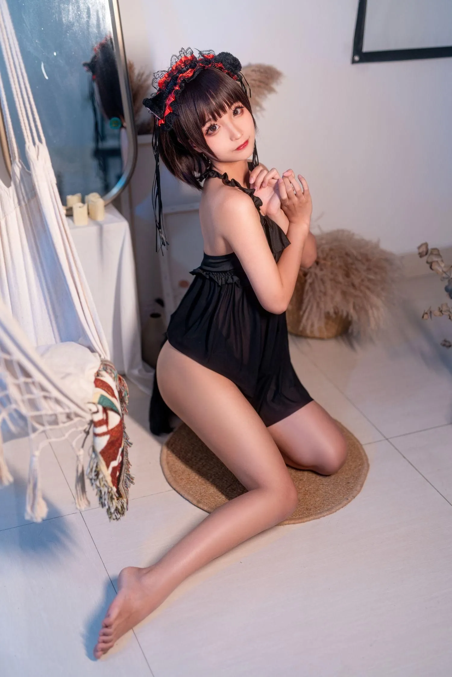 蠢沫沫 NO.053 黑睡裙 [40P]插图3