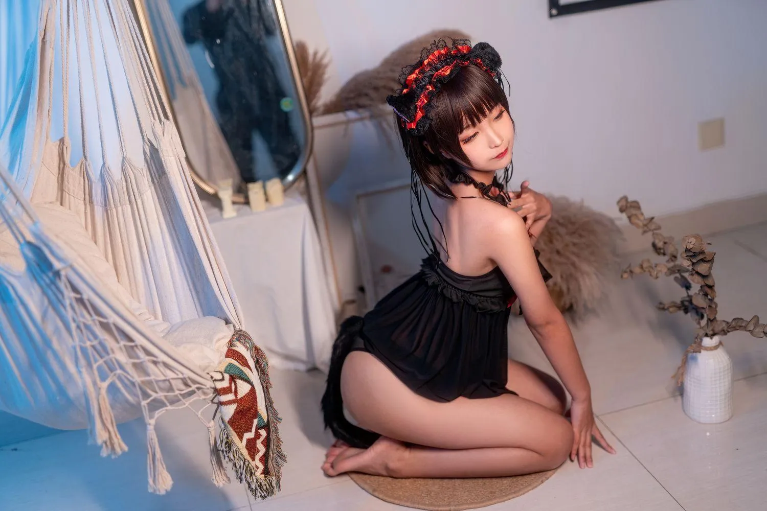 蠢沫沫 NO.053 黑睡裙 [40P]插图9