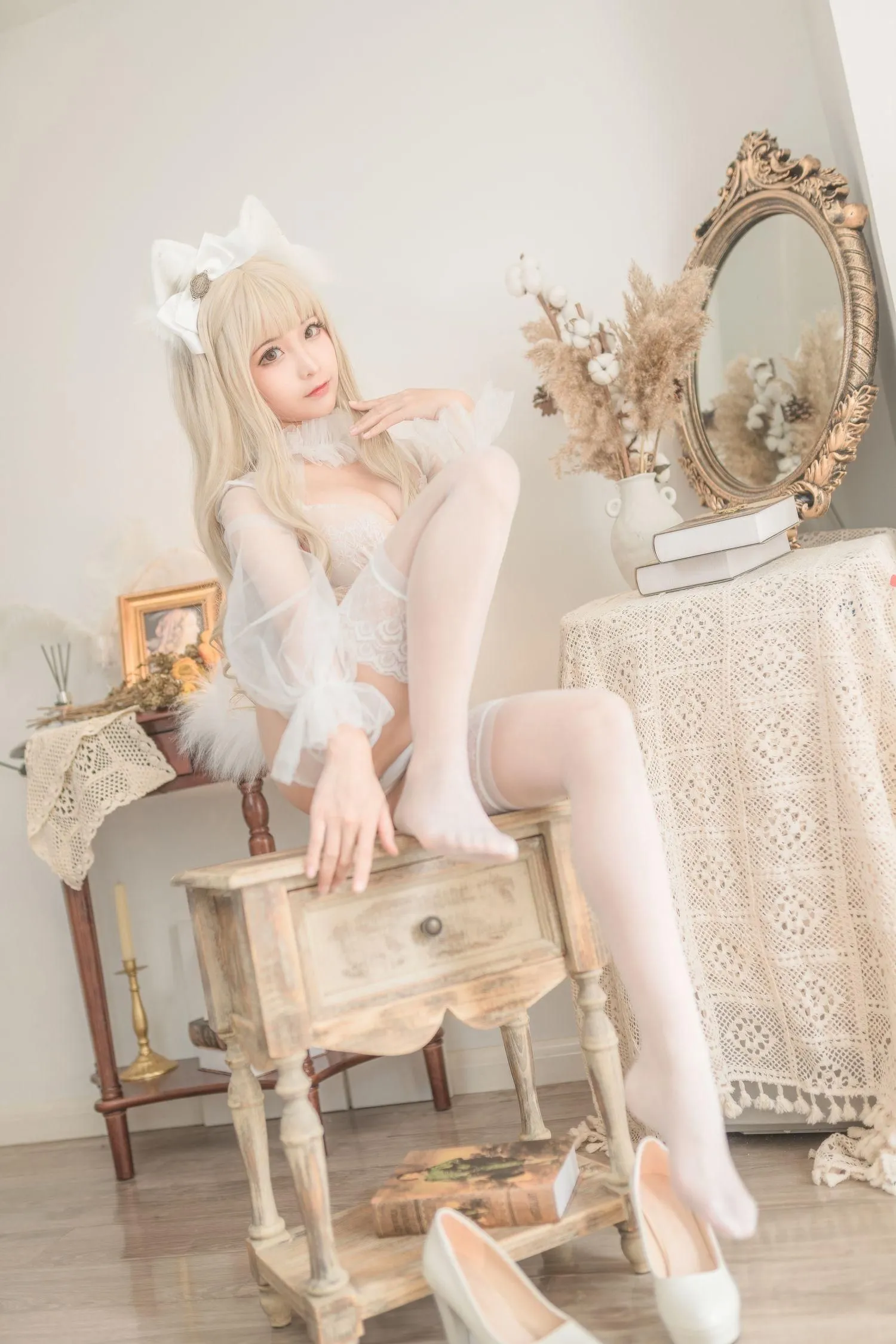 蠢沫沫 NO.058 白猫 [40P]插图5