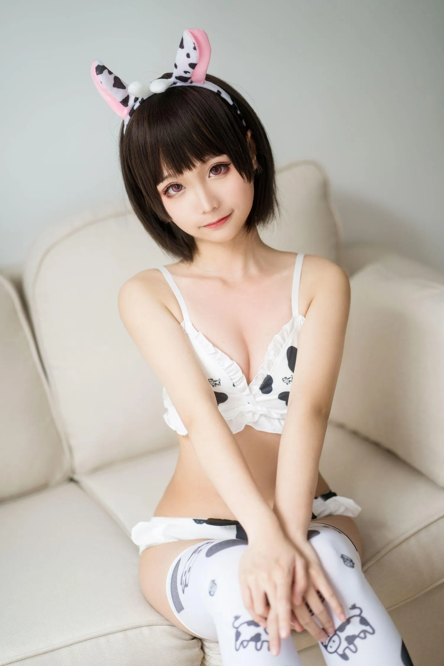 蠢沫沫 NO.068 奶牛比基尼 [50P]插图2