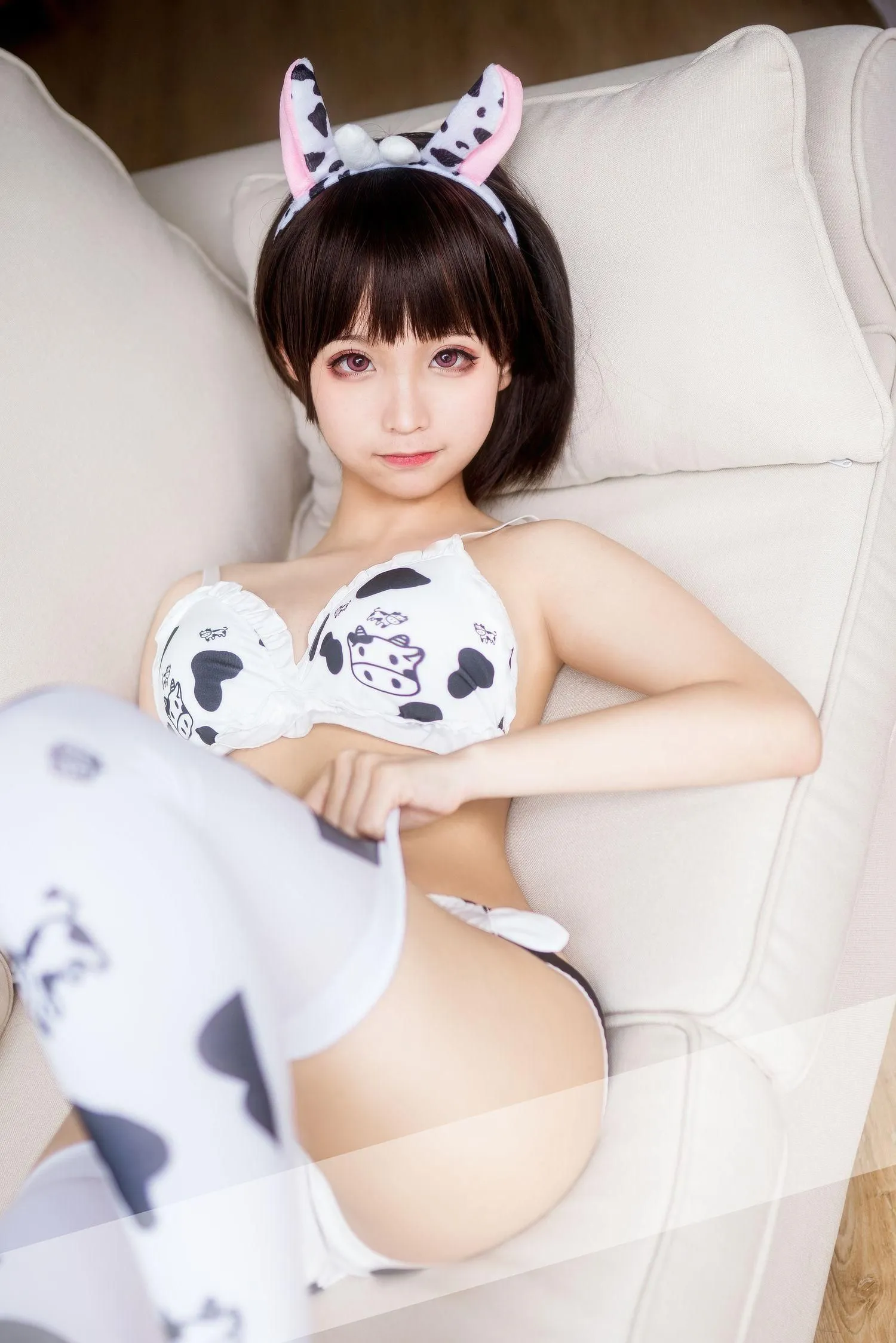 蠢沫沫 NO.068 奶牛比基尼 [50P]插图8