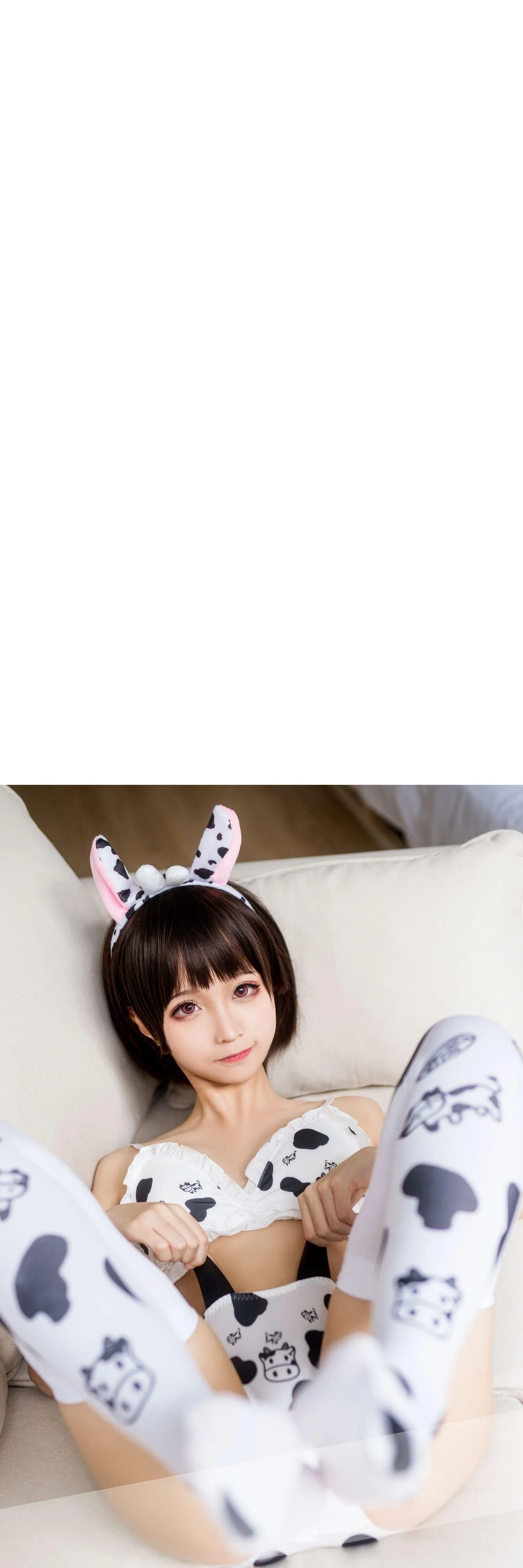蠢沫沫 NO.068 奶牛比基尼 [50P]插图9
