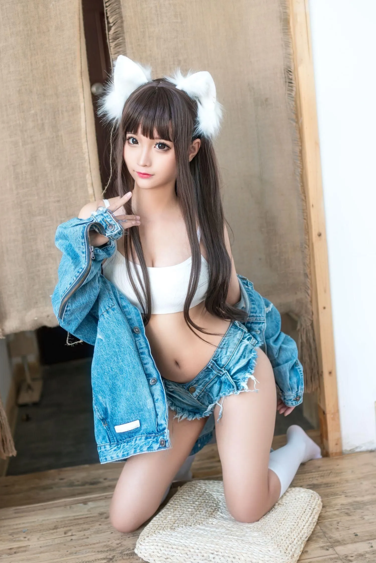 蠢沫沫 NO.080 牛仔衣 [40P]插图6