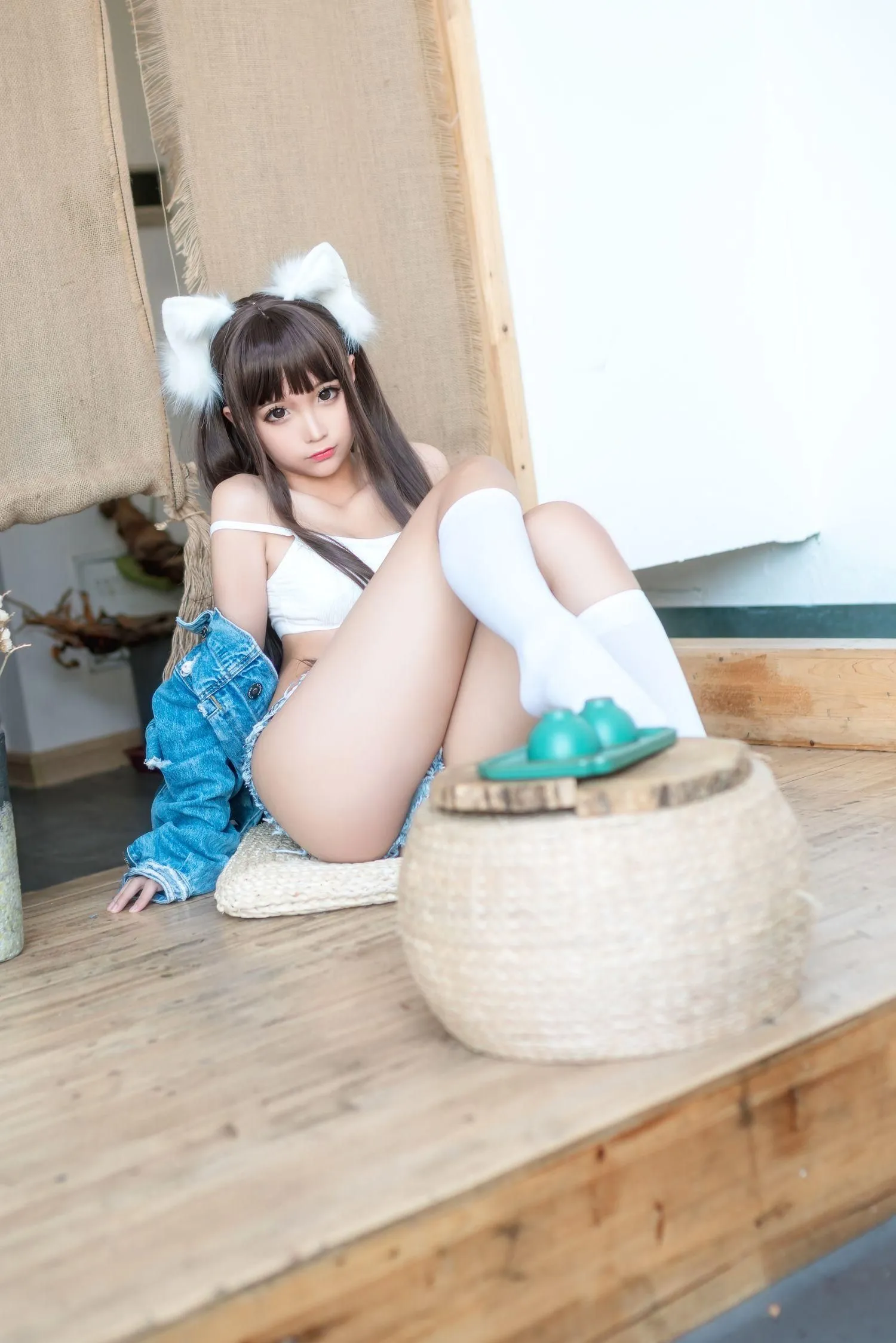 蠢沫沫 NO.080 牛仔衣 [40P]插图9