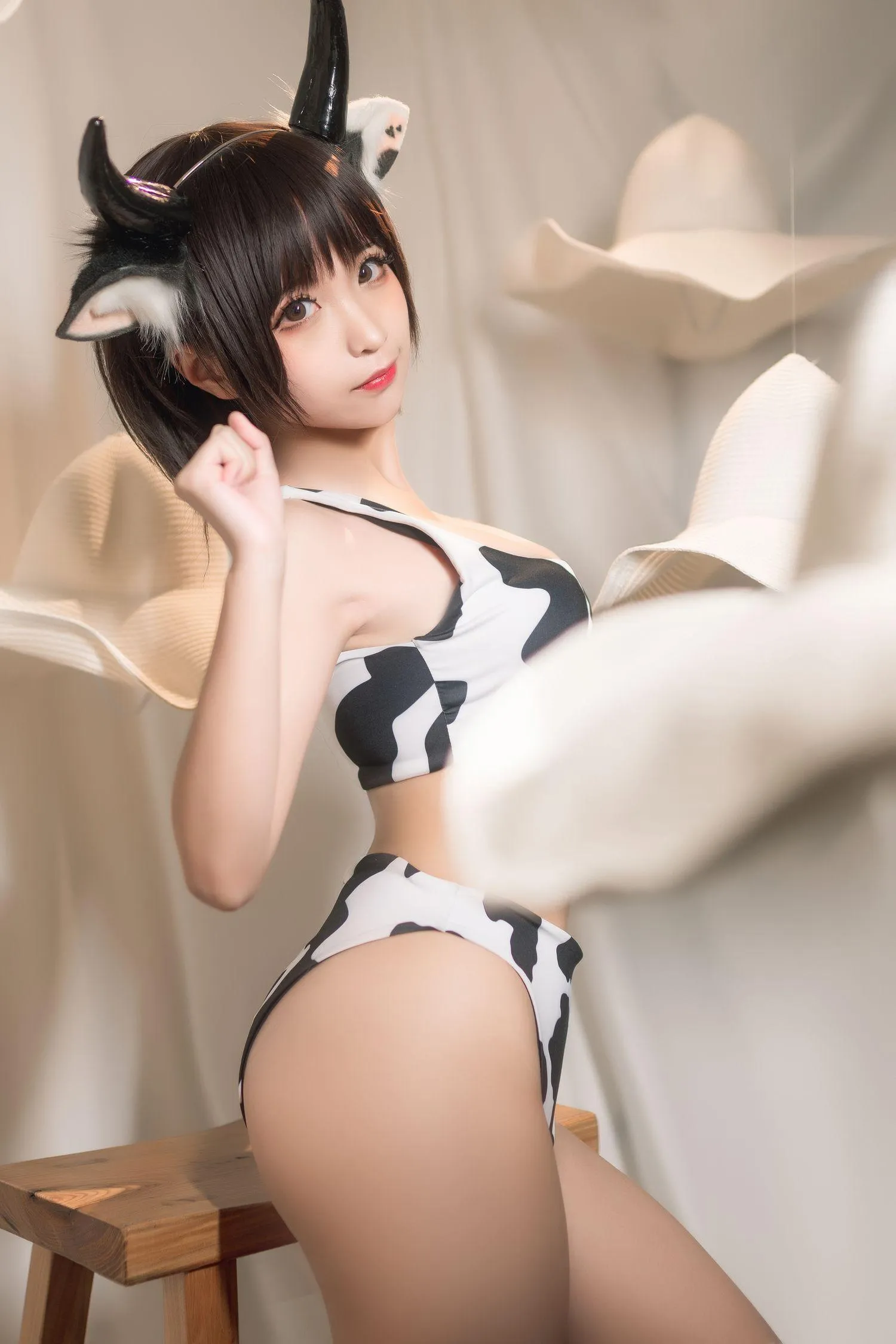 蠢沫沫 NO.082 花花牛 [40P]插图5