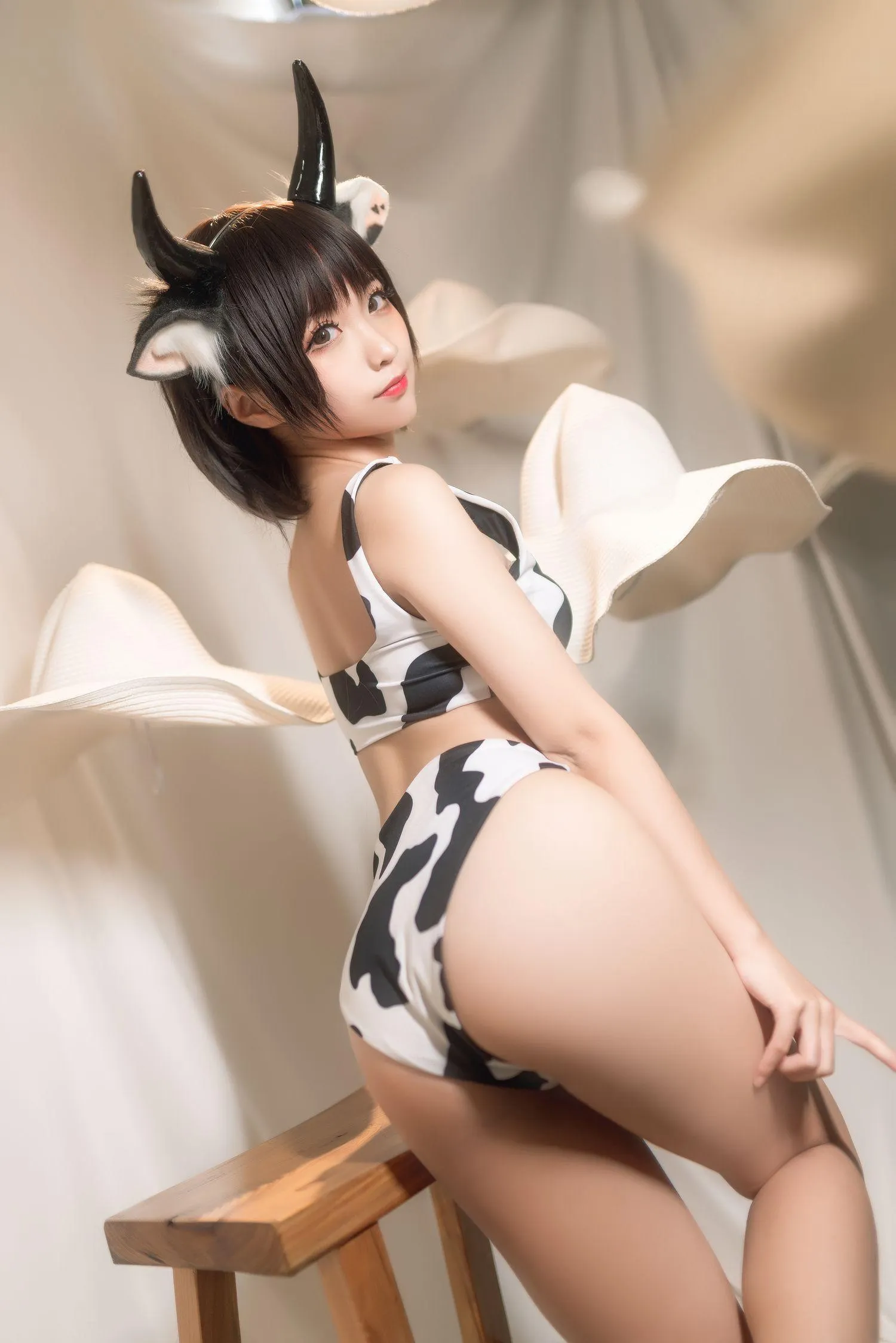 蠢沫沫 NO.082 花花牛 [40P]插图7