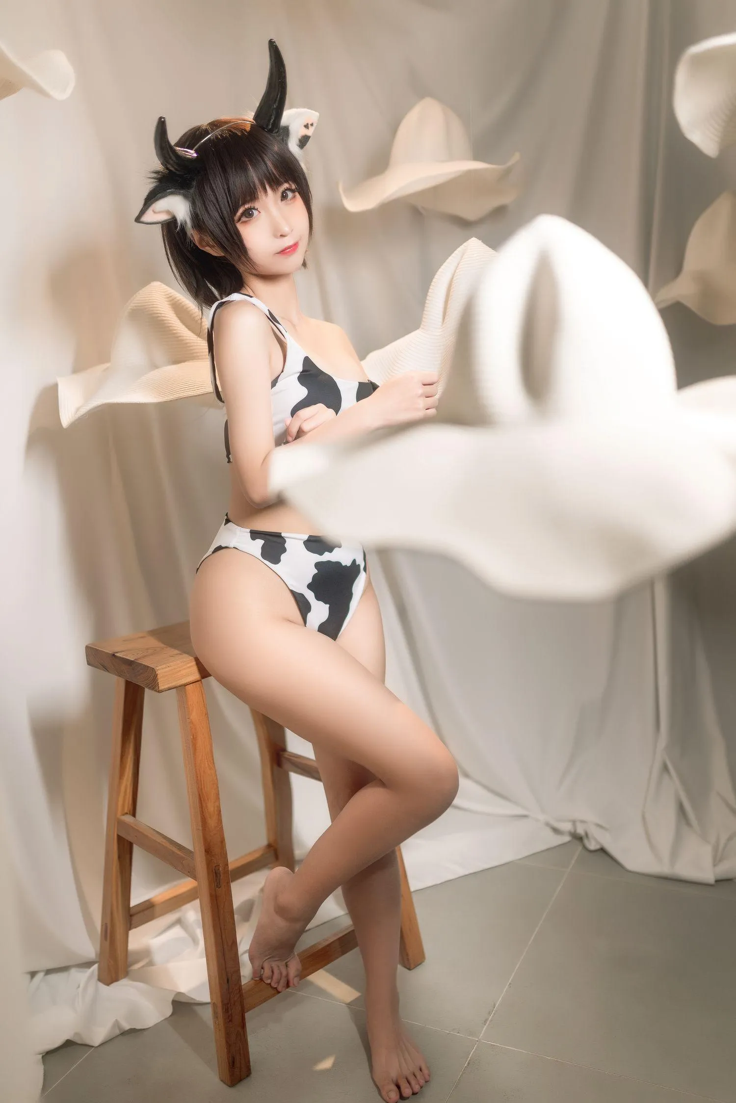 蠢沫沫 NO.082 花花牛 [40P]插图4