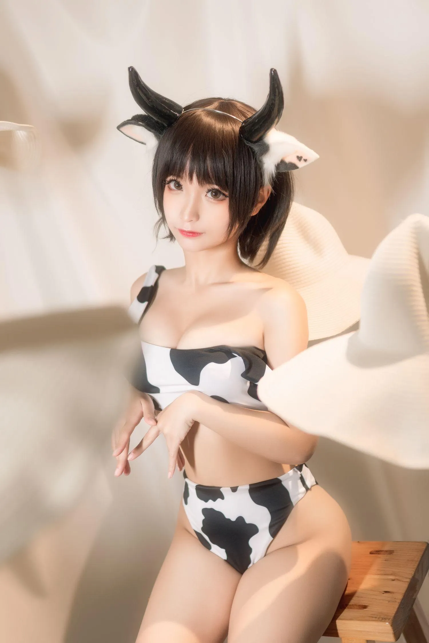 蠢沫沫 NO.082 花花牛 [40P]插图1
