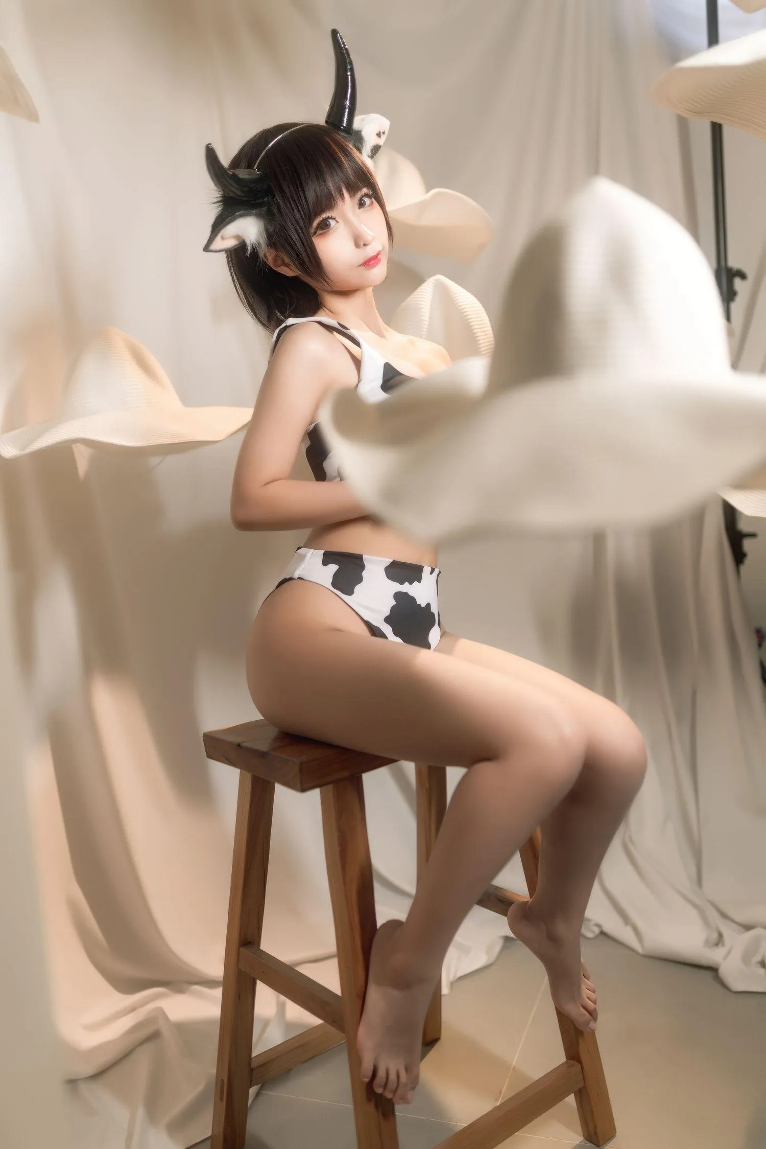蠢沫沫 NO.082 花花牛 [40P]插图2