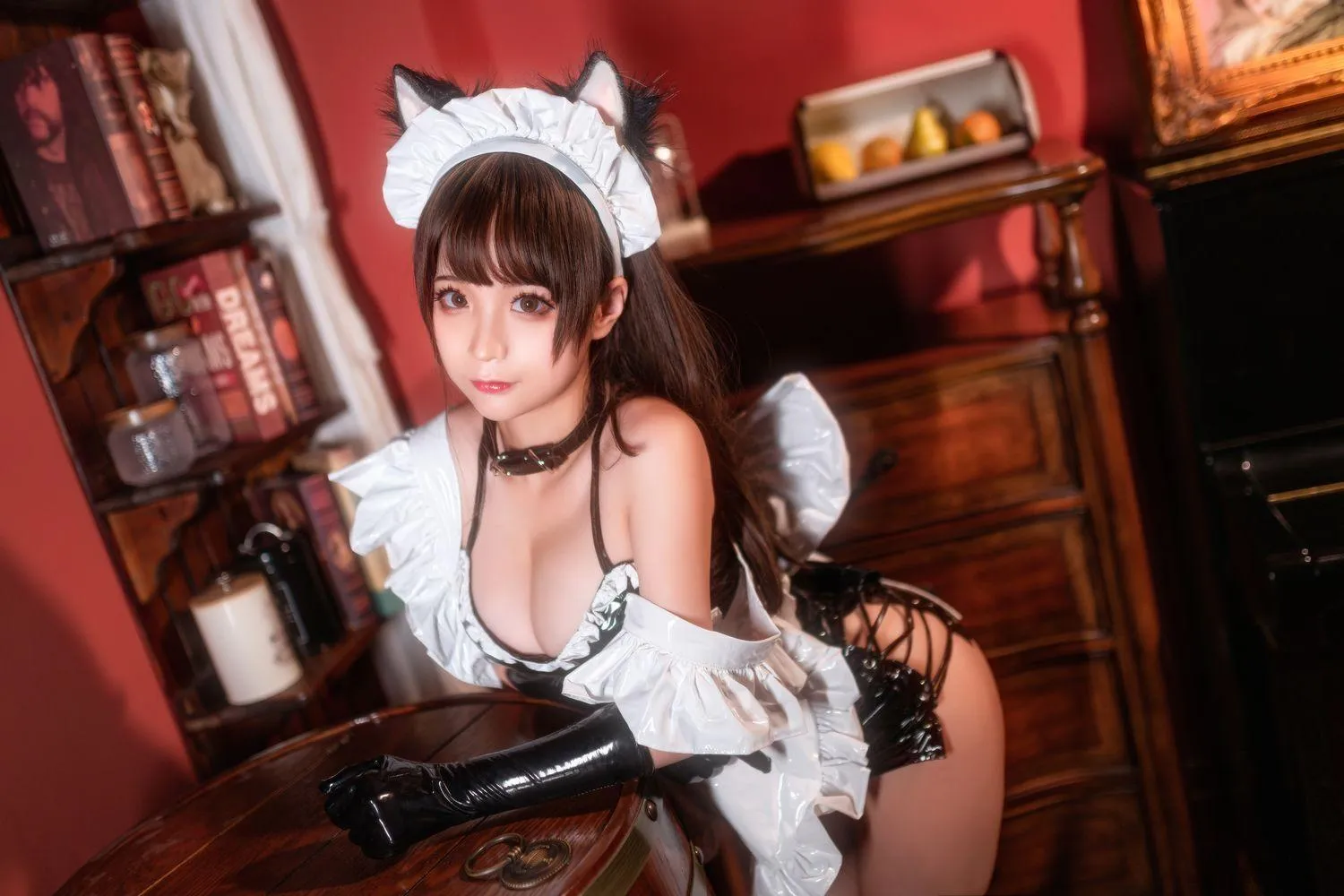 蠢沫沫 NO.092 漆皮女仆 [40P]插图6