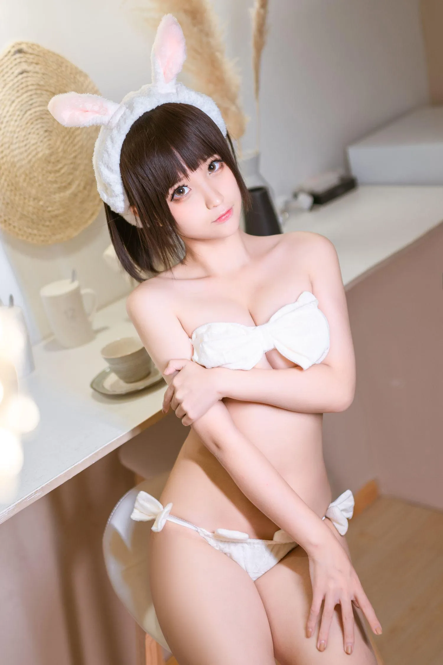 蠢沫沫 NO.095 蝴蝶结内衣 [40P]插图9