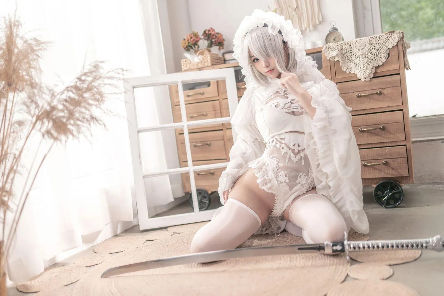 蠢沫沫 NO.099 尼尔纪元 白花嫁 [20P]插图9