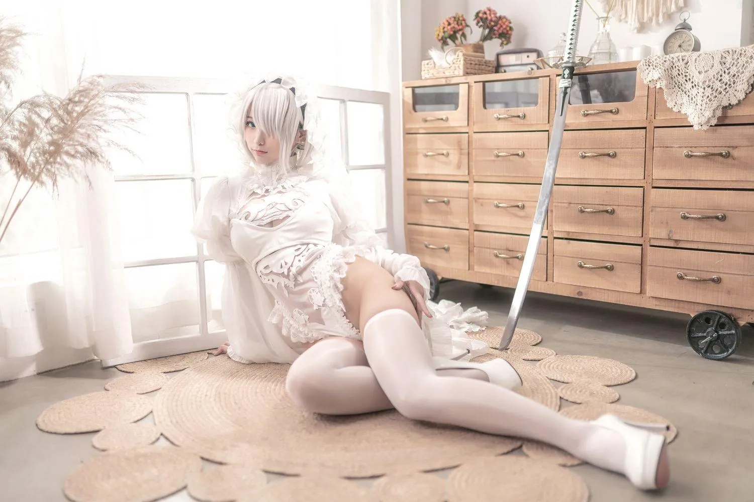 蠢沫沫 NO.099 尼尔纪元 白花嫁 [20P]插图2