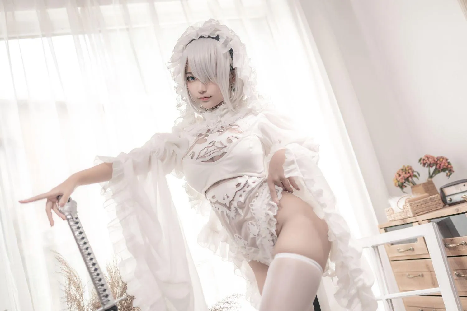 蠢沫沫 NO.099 尼尔纪元 白花嫁 [20P]插图7
