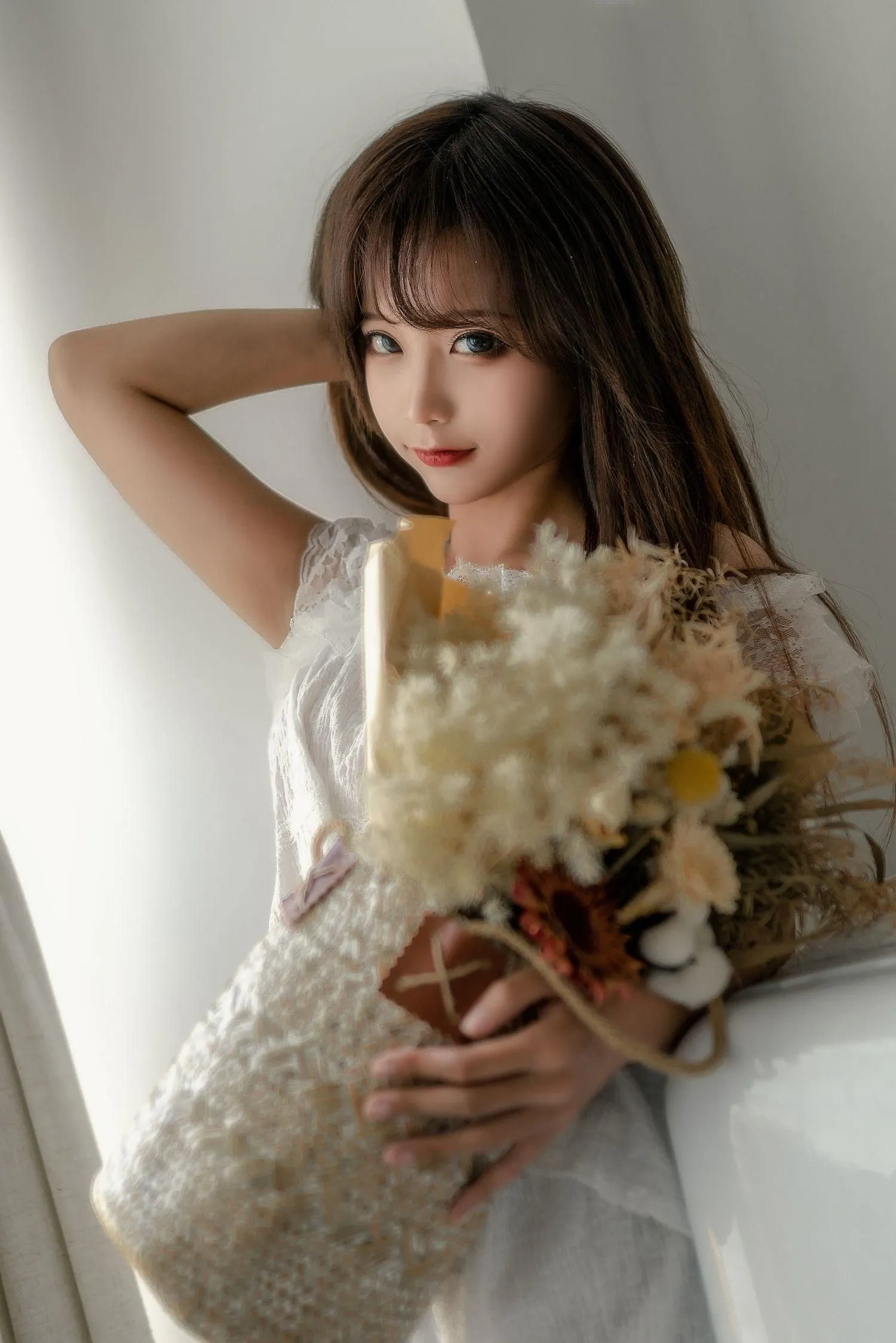 蠢沫沫 NO.104 大象 白睡衣 [33P]插图5