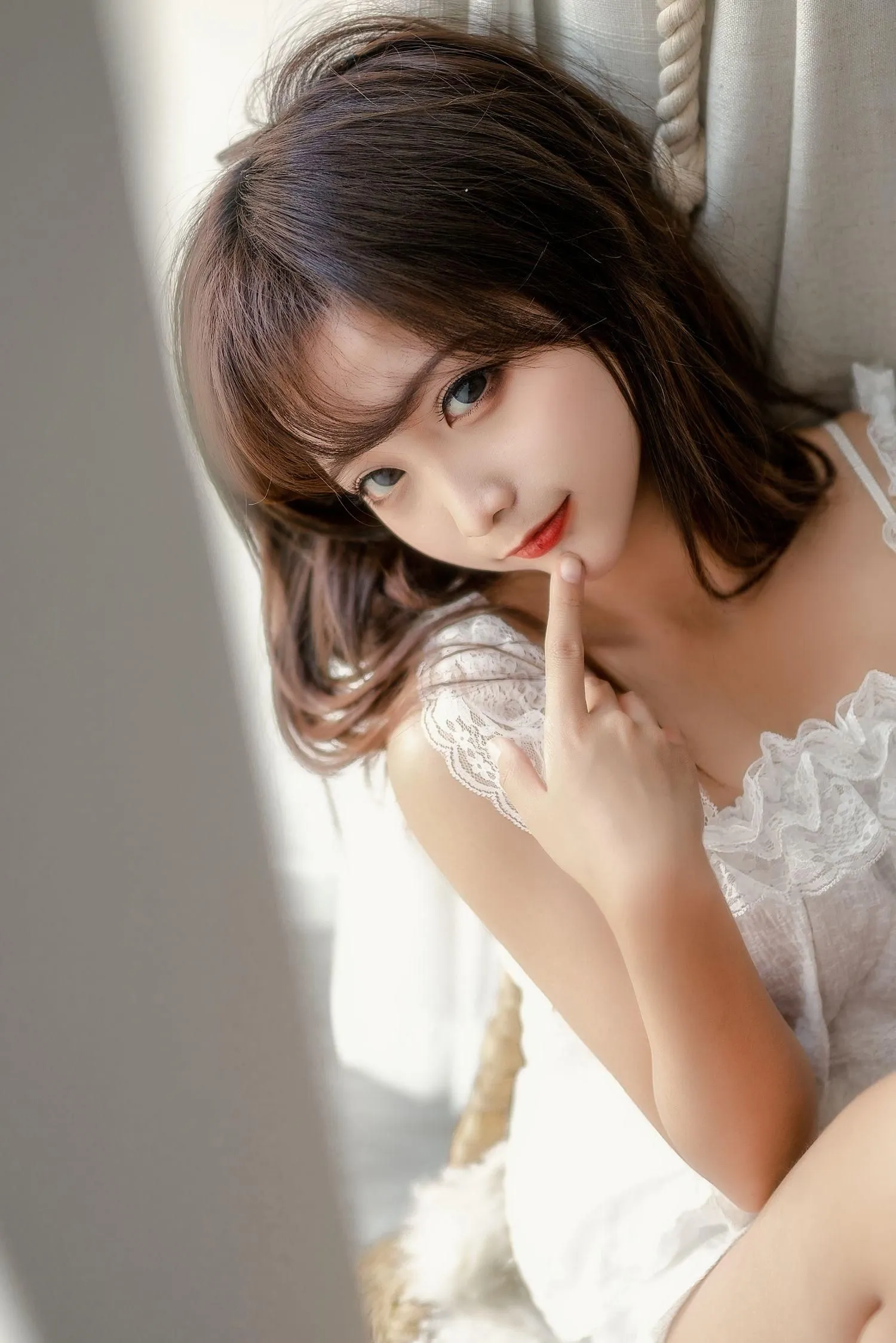 蠢沫沫 NO.104 大象 白睡衣 [33P]插图7