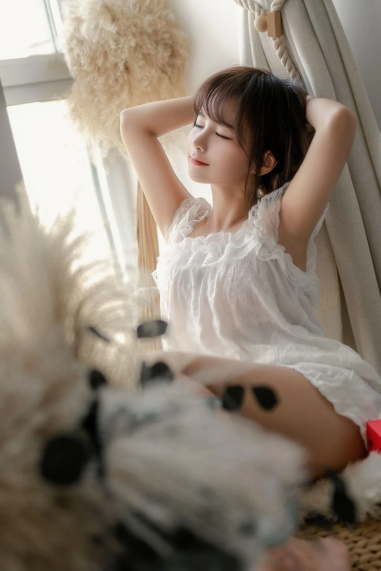 蠢沫沫 NO.104 大象 白睡衣 [33P]插图9