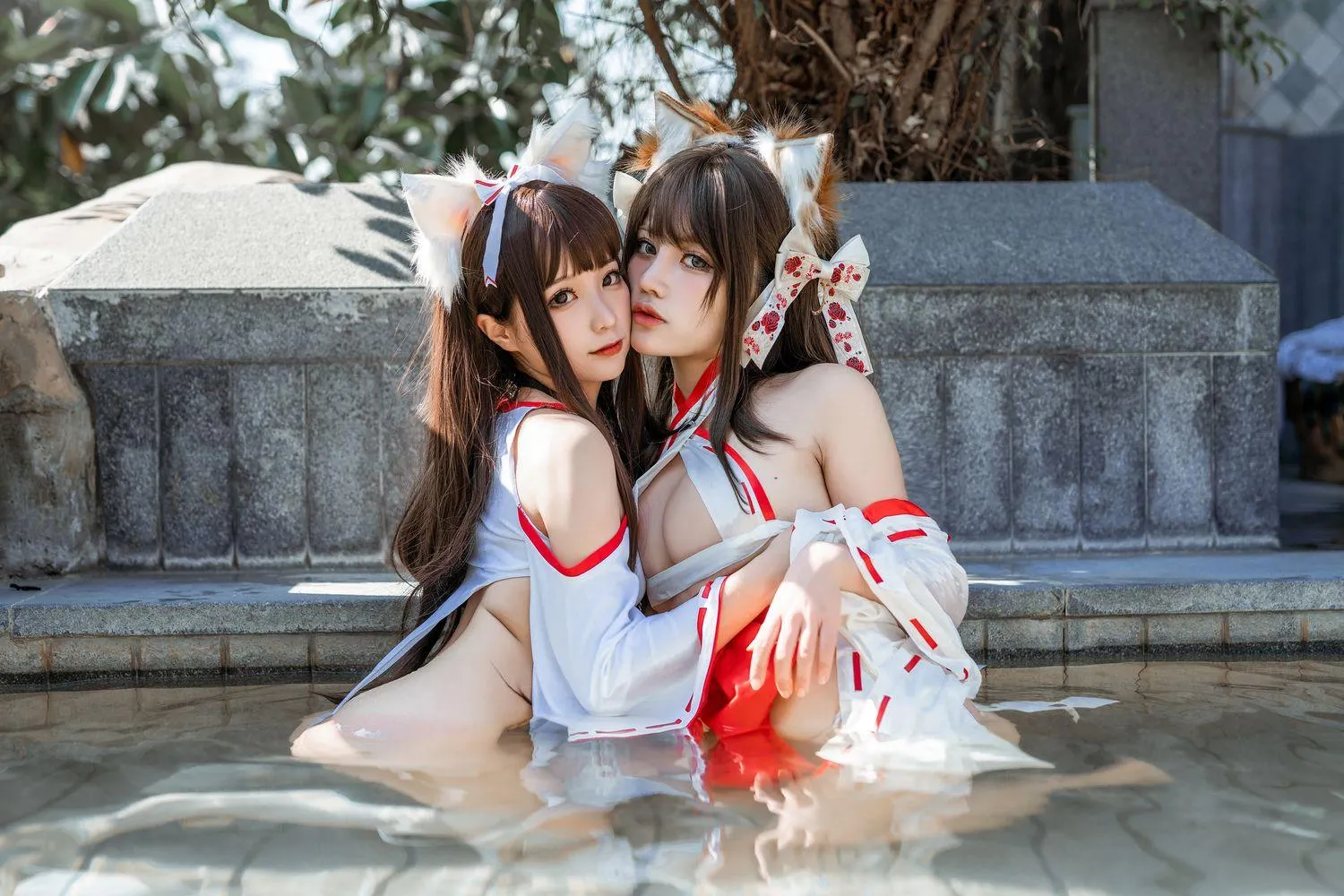 蠢沫沫 NO.109 &一笑芳香沁 双人狐 [50P]插图6