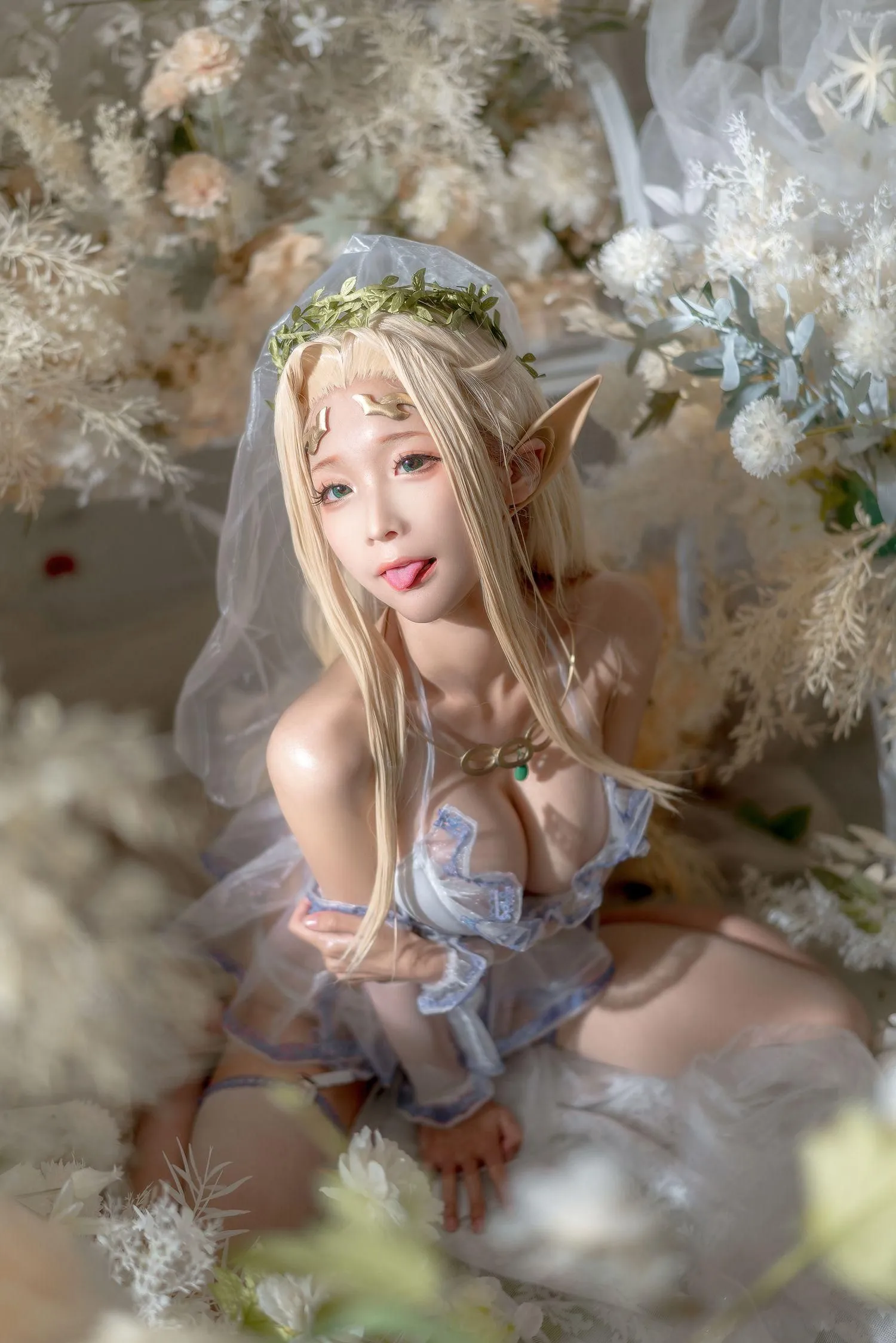 蠢沫沫 NO.120 白精灵3套-白精灵-婚纱 [62P]插图8