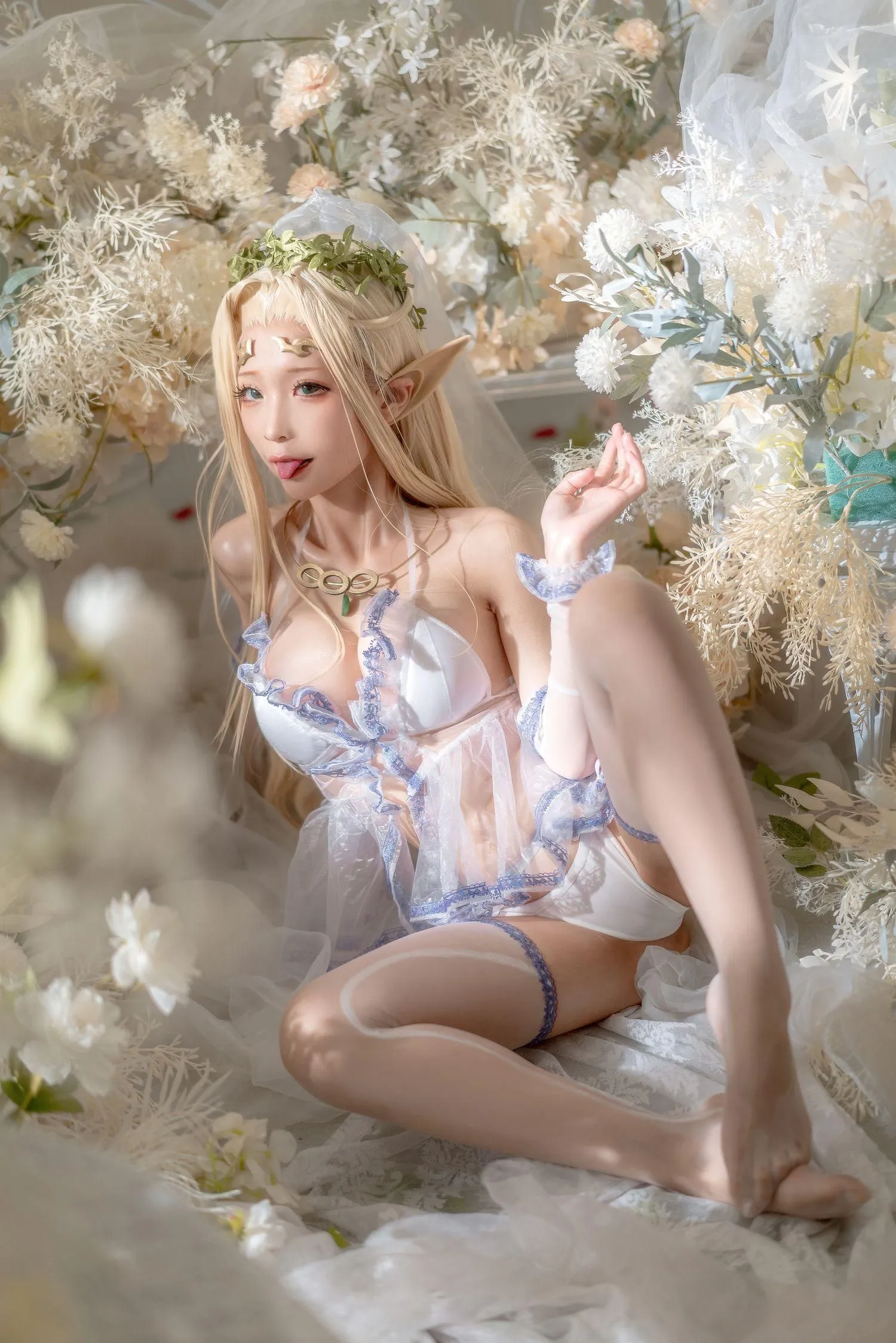 蠢沫沫 NO.120 白精灵3套-白精灵-婚纱 [62P]插图2