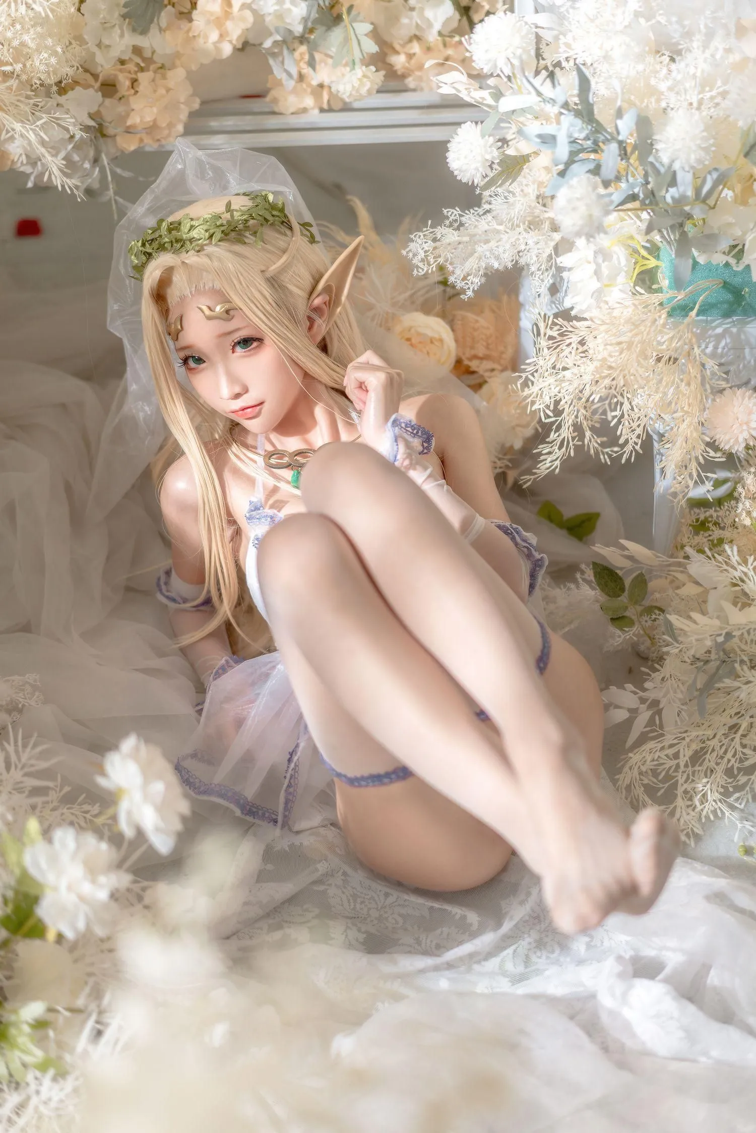 蠢沫沫 NO.120 白精灵3套-白精灵-婚纱 [62P]插图6