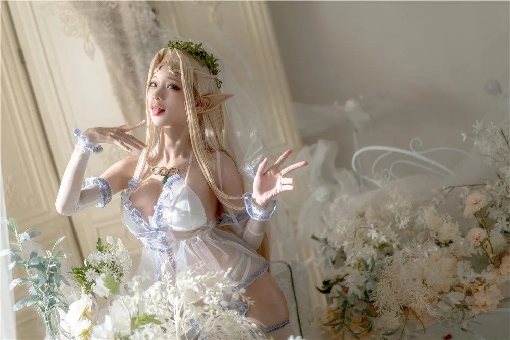 蠢沫沫 NO.120 白精灵3套-白精灵-婚纱 [62P]插图