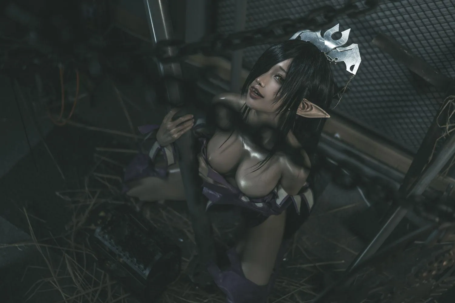 蠢沫沫 NO.121 黑兽 女王3套-原设35p [35P]插图5