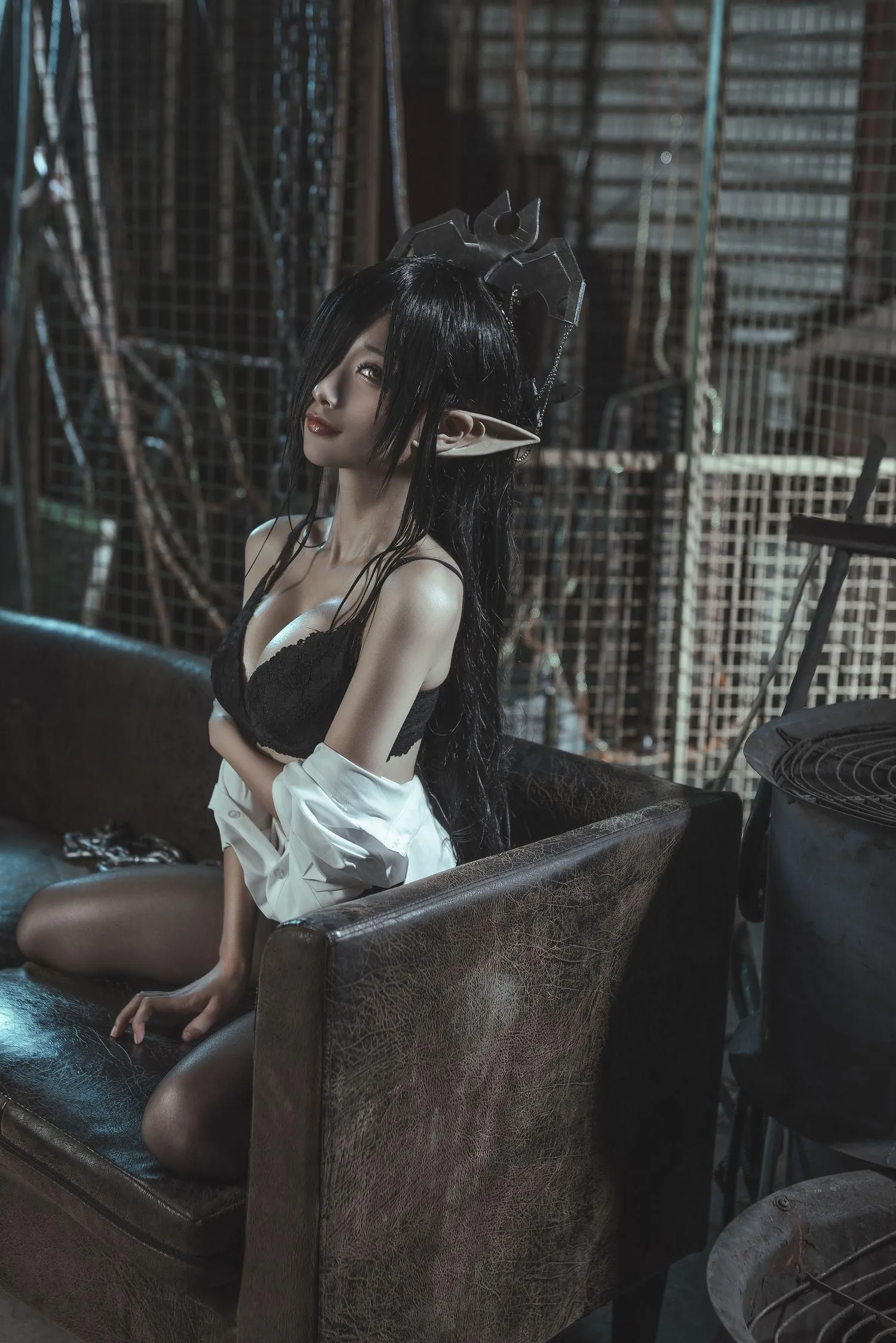 蠢沫沫 NO.121 黑兽 女王3套-ol制服56p [56P]插图9