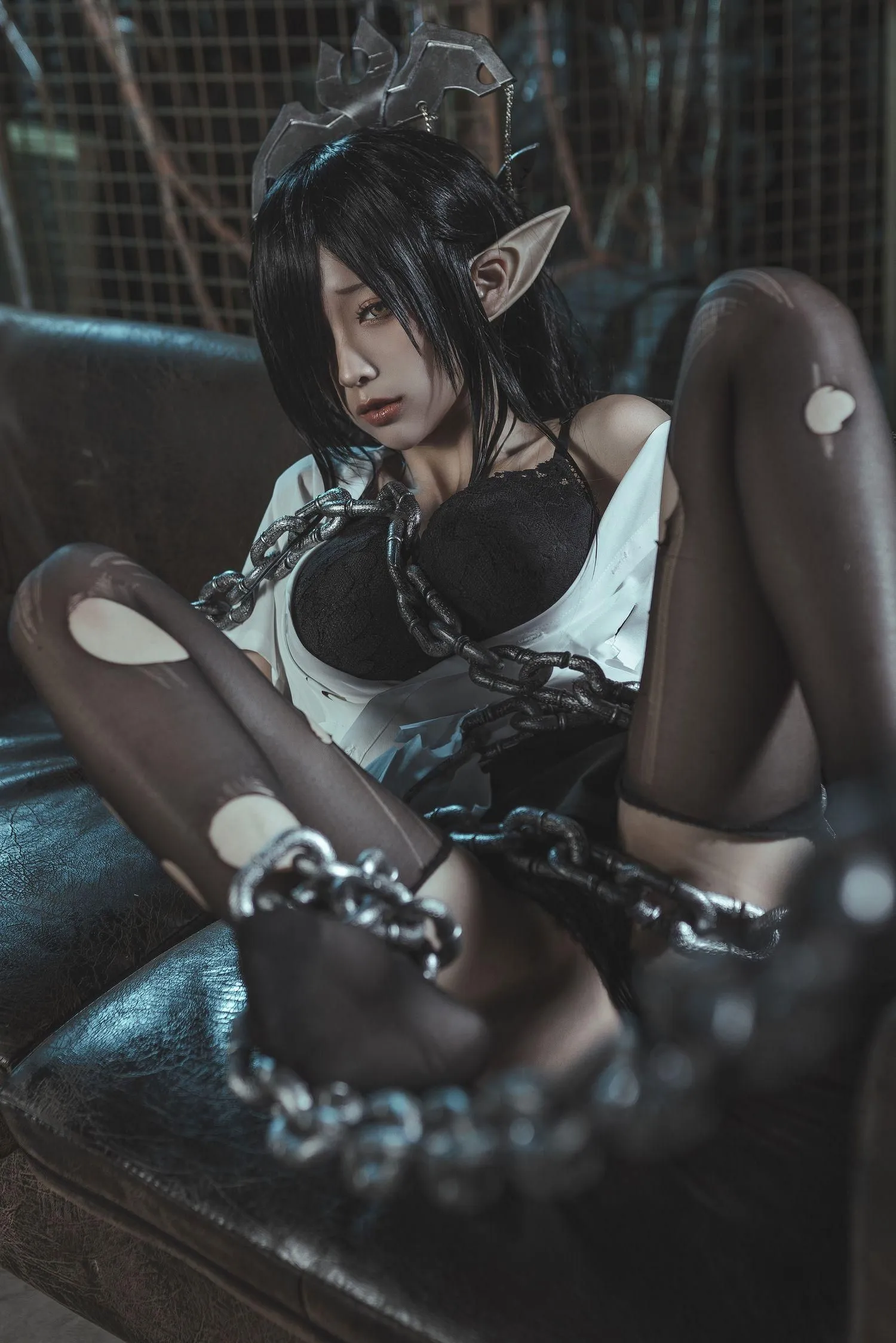 蠢沫沫 NO.121 黑兽 女王3套-ol制服56p [56P]插图8