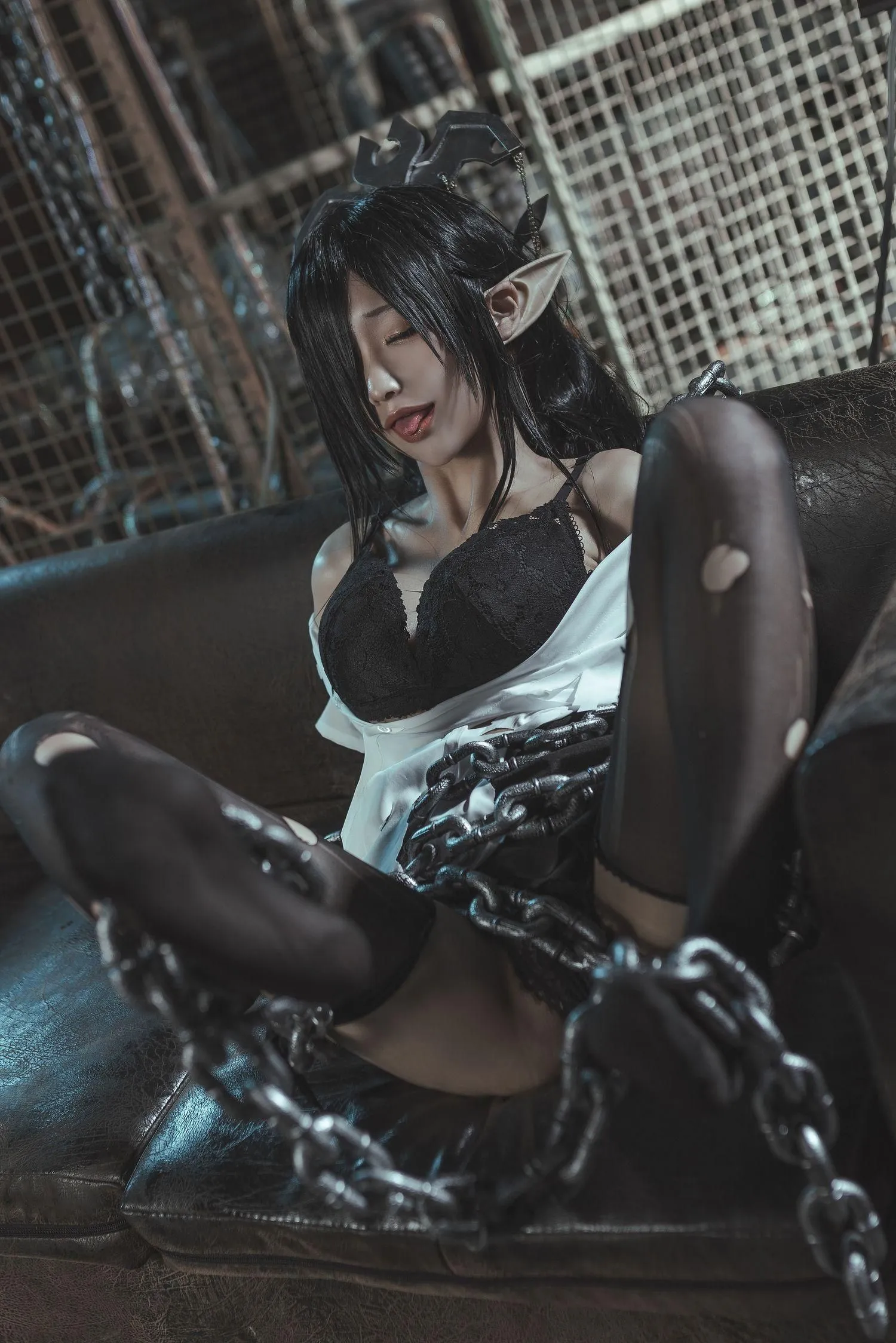 蠢沫沫 NO.121 黑兽 女王3套-ol制服56p [56P]插图