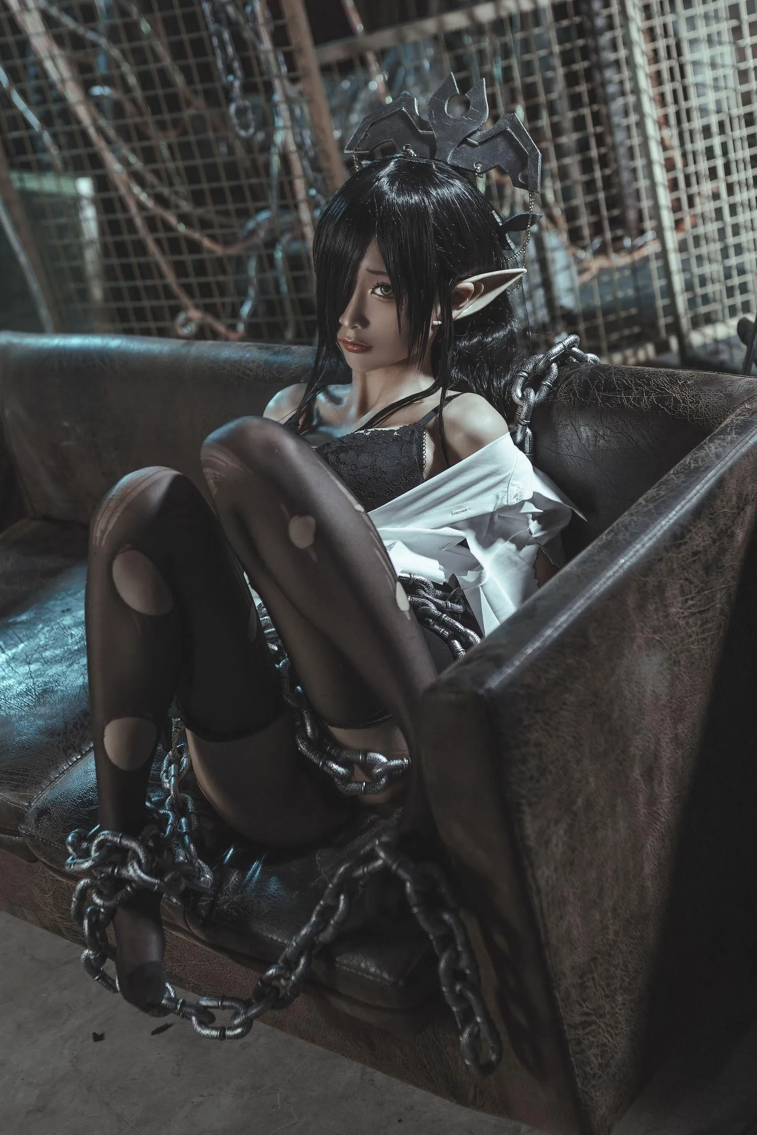 蠢沫沫 NO.121 黑兽 女王3套-ol制服56p [56P]插图1