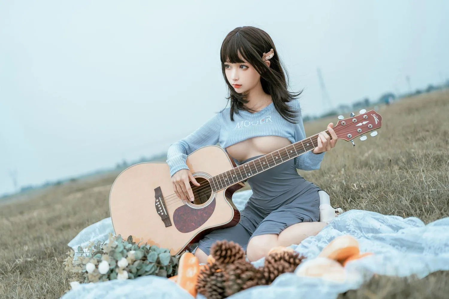 蠢沫沫 NO.122 吉他妹妹 [50P]插图1