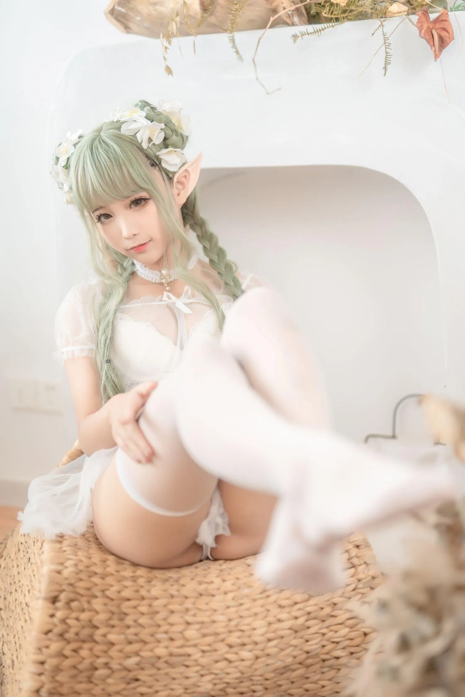 蠢沫沫 NO.123《尖耳国度》绿精灵 [40P]插图9