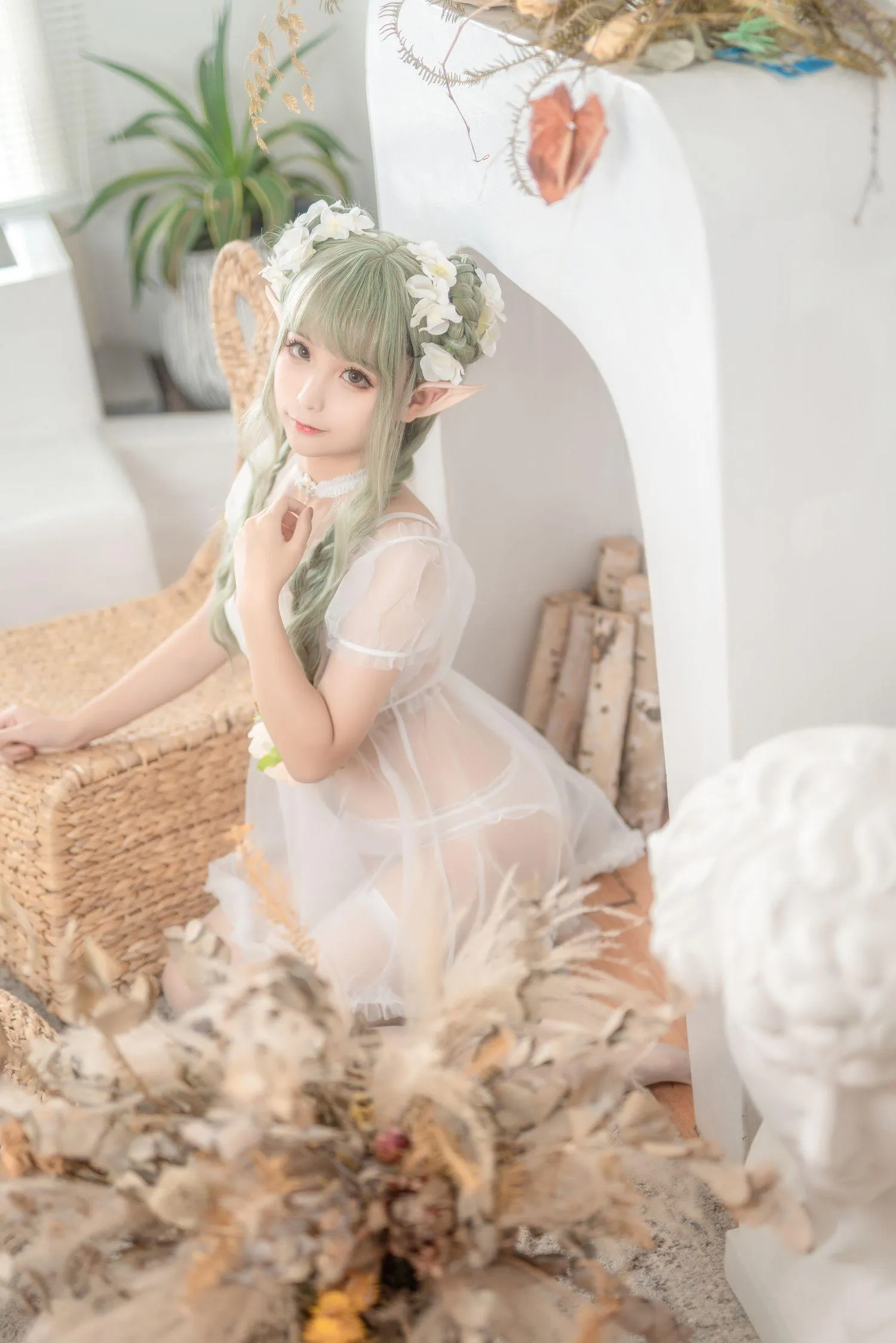 蠢沫沫 NO.123《尖耳国度》绿精灵 [40P]插图1