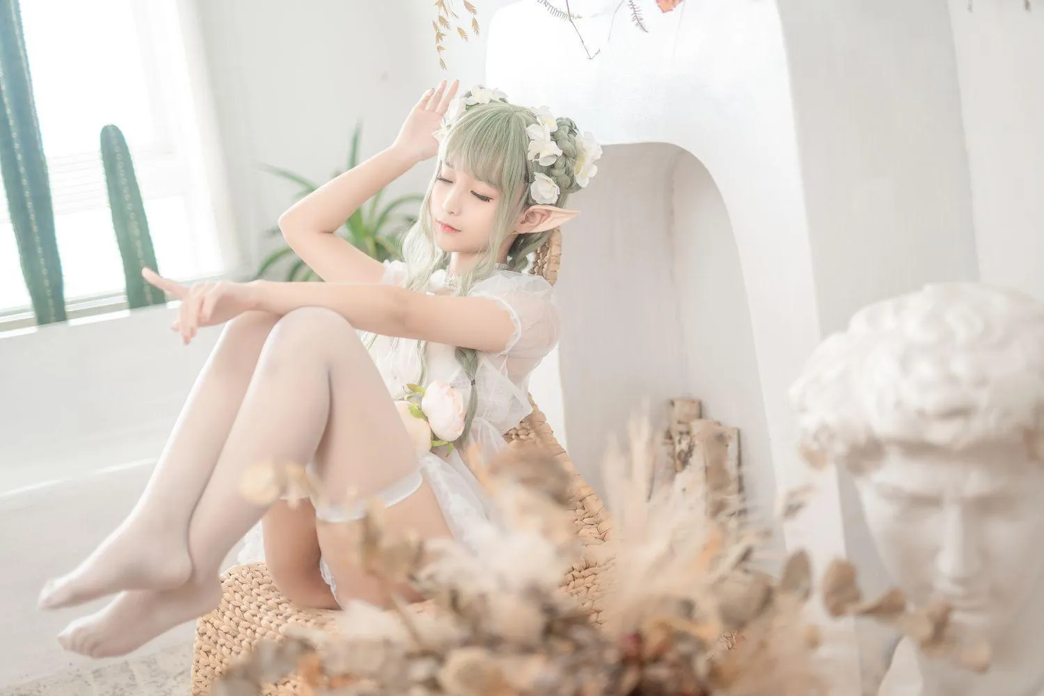 蠢沫沫 NO.123《尖耳国度》绿精灵 [40P]插图7