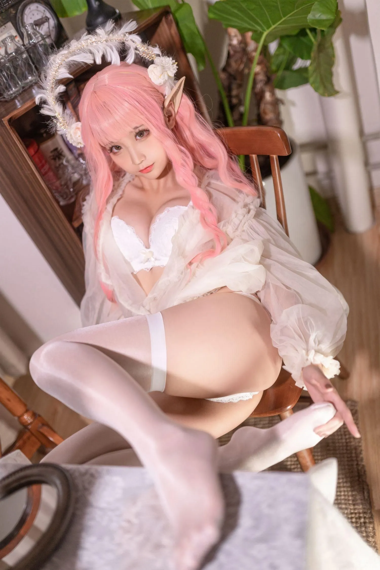 蠢沫沫 NO.124《尖耳国度》粉精灵 [40P]插图1